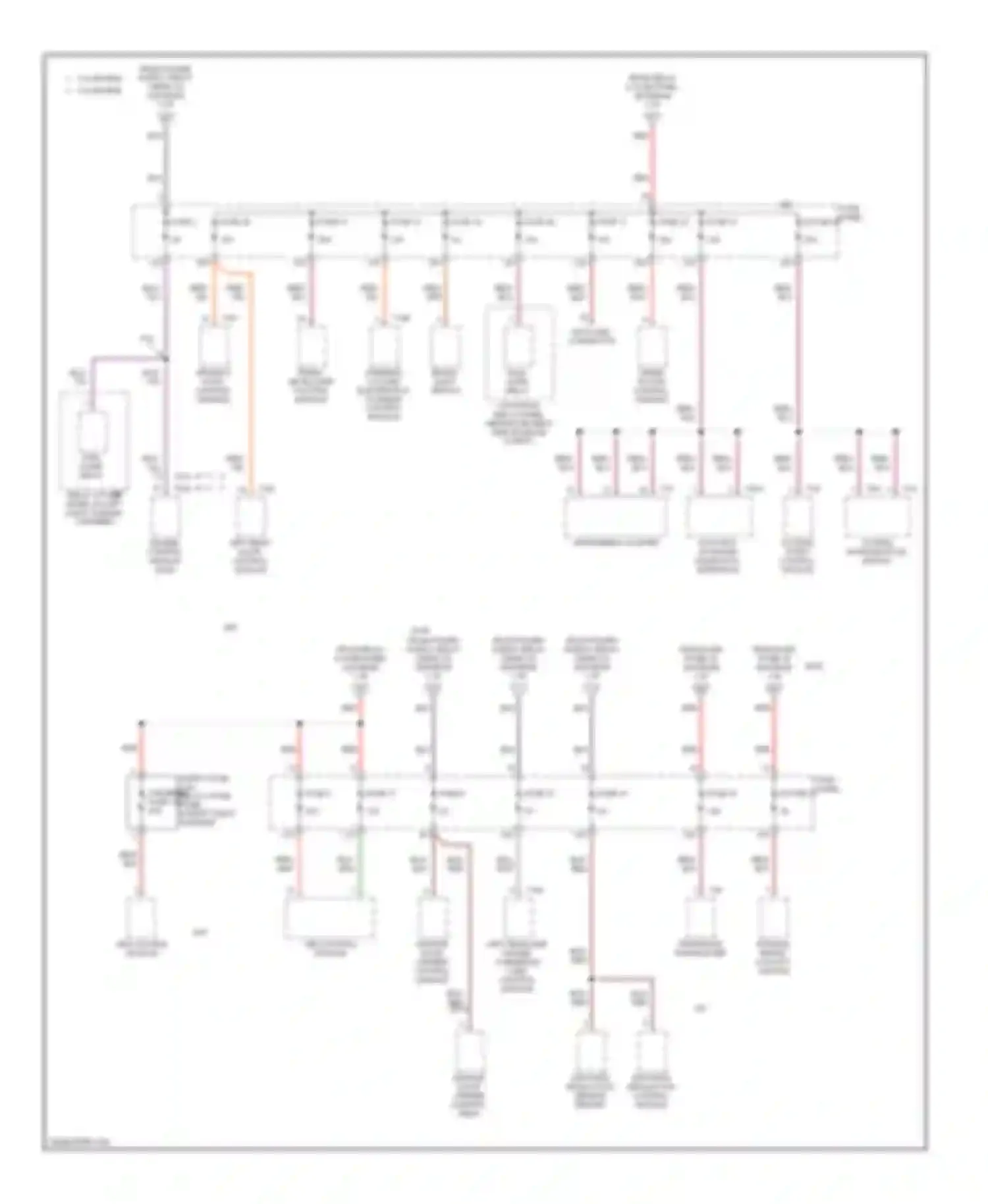Wiring diagram control module for Audi A6 С6 (2004-2008) (3 of 3)
