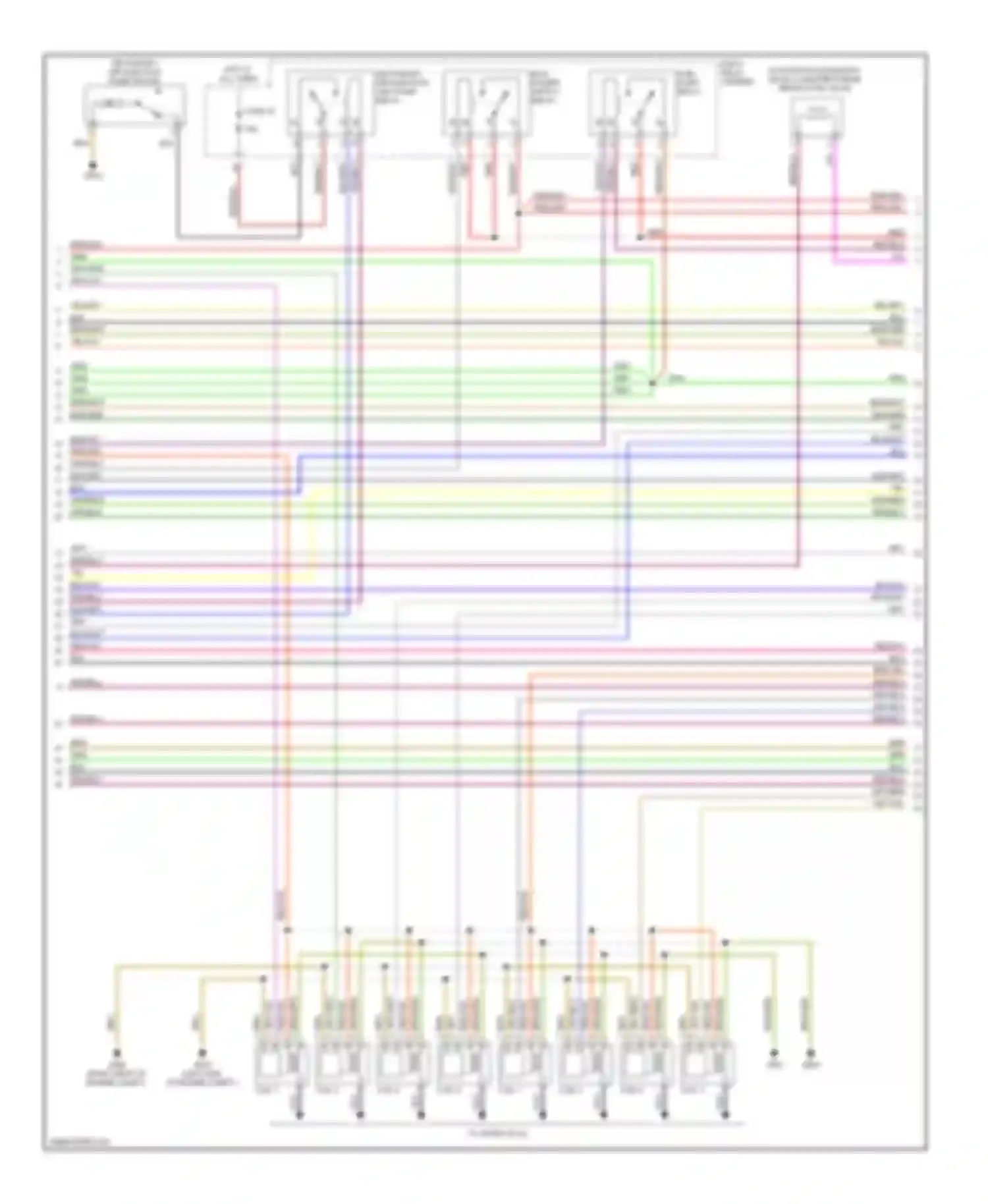Wiring diagram ecm power supply relay for Audi A6 С6 (2004-2008) (2 of 2)