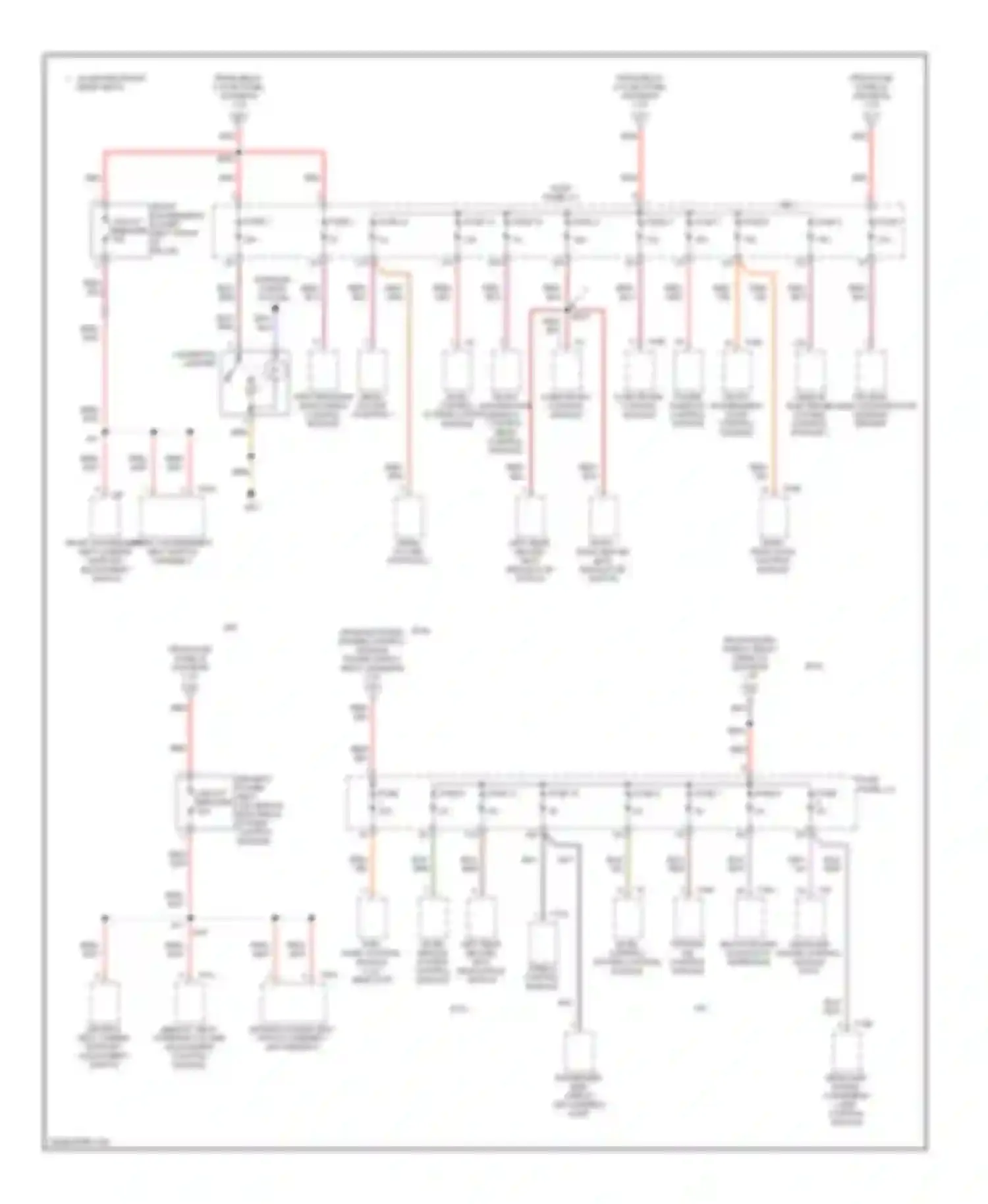 Wiring diagram fuse 1 fuse 6 for Audi A6 С6 (2004-2008) (1 of 1)