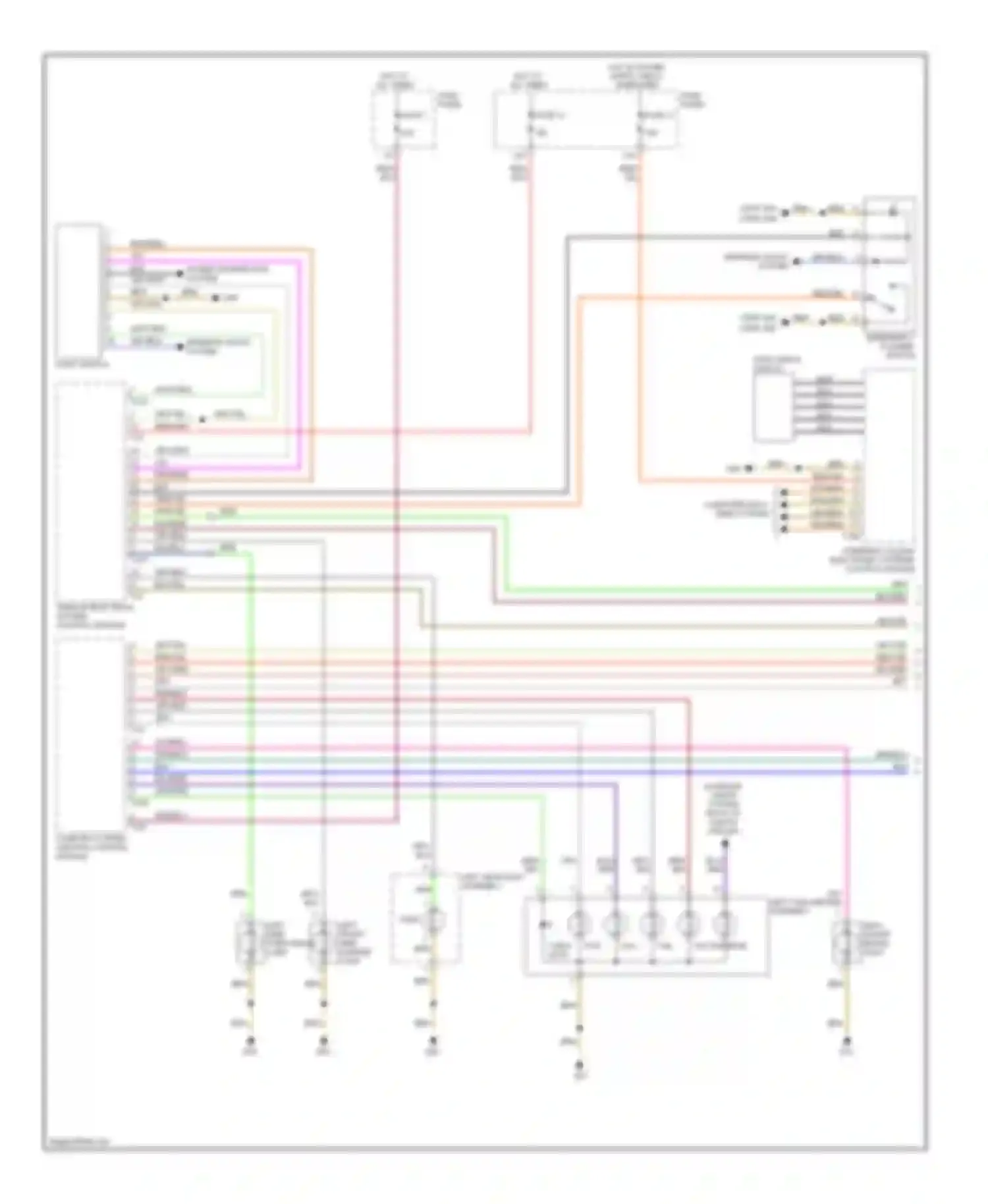 Wiring diagram fuse panel b for Audi A6 С6 (2004-2008) (6 of 19)