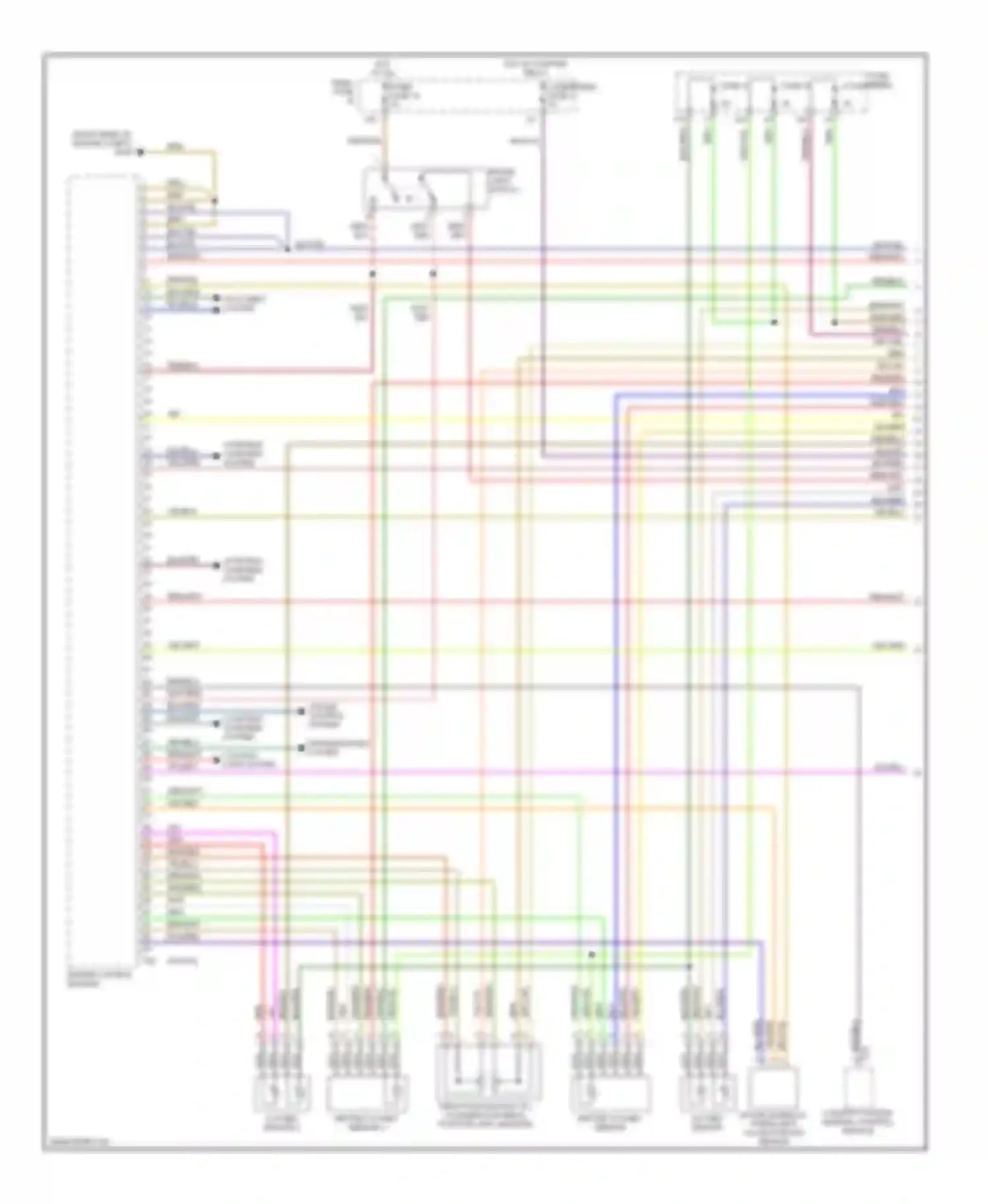 Wiring diagram transmissions system for Audi A6 С6 (2004-2008)