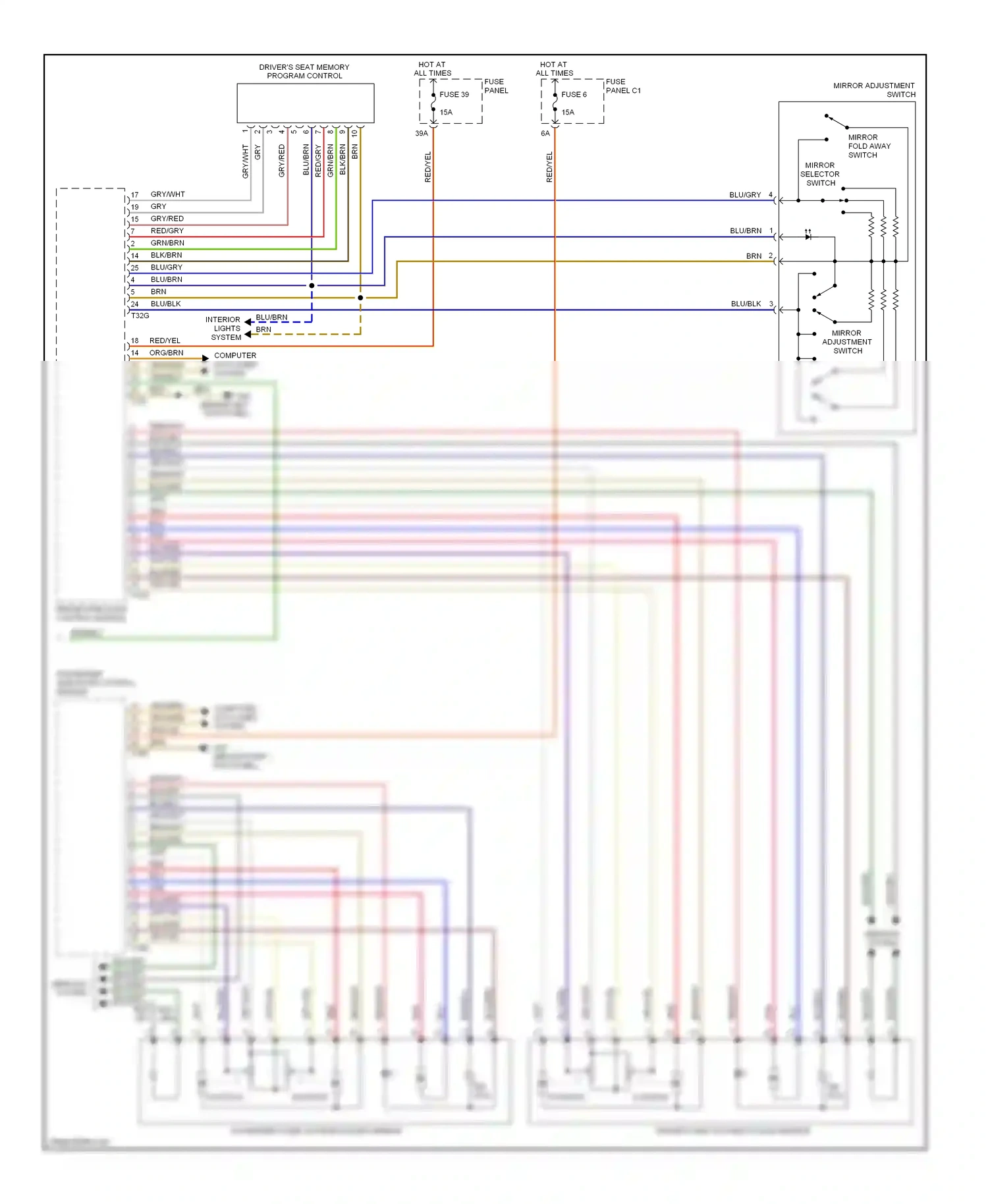 Audi A6 С6 (2004-2008) position wiring diagram  (1 of 1)