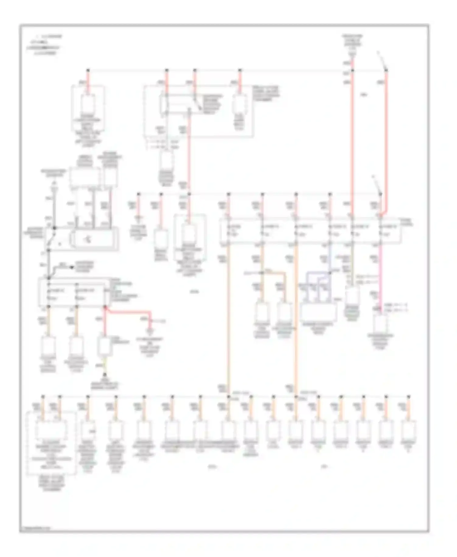 Wiring diagram red for Audi A6 С6 (2004-2008) (49 of 67)