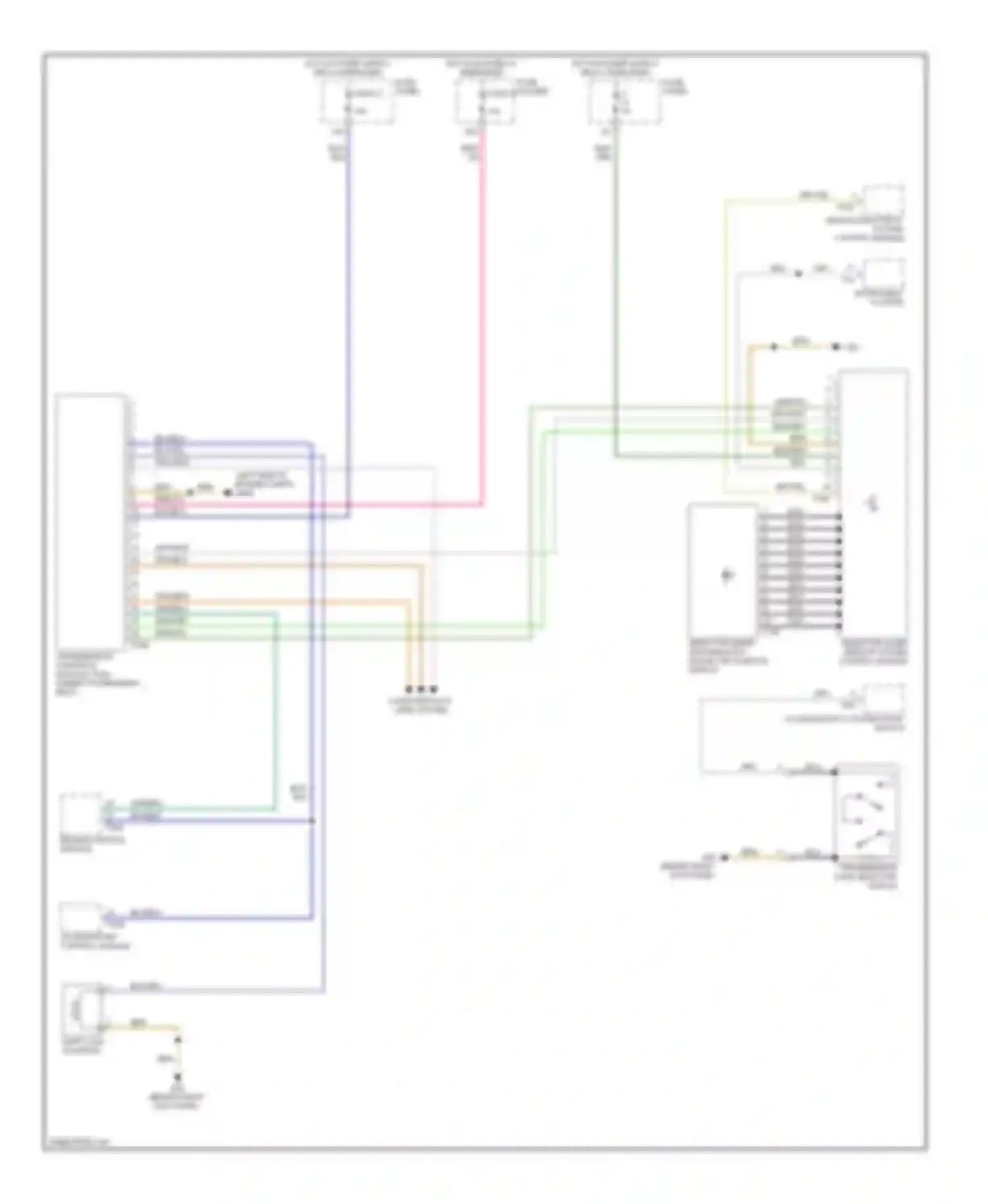 Wiring diagram shift lock solenoid for Audi A6 С6 (2004-2008) (4 of 4)
