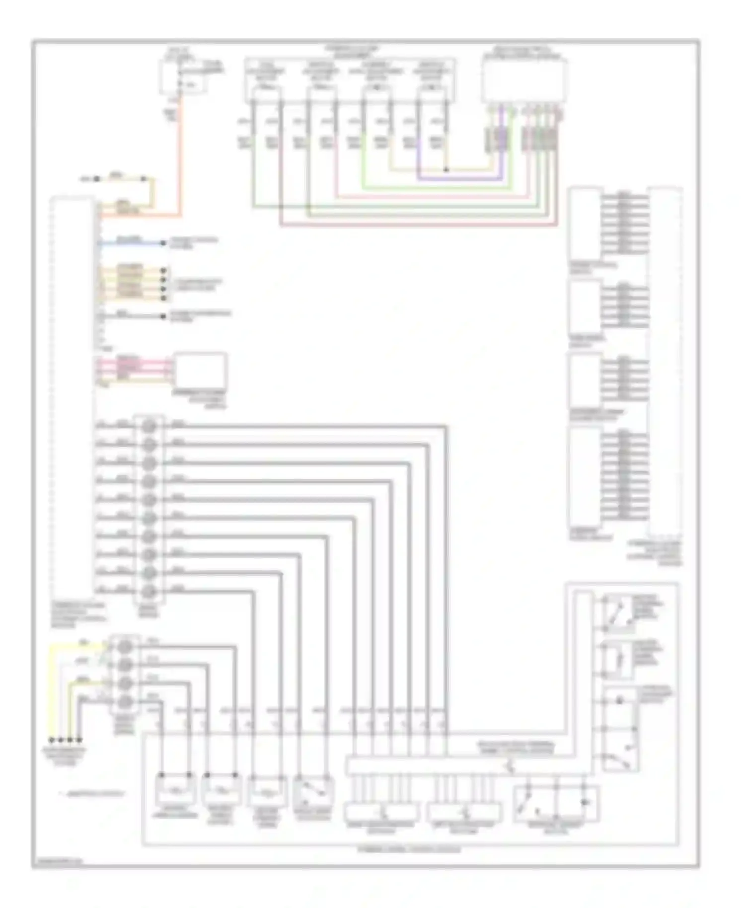 Wiring diagram tiptronic downshift button for Audi A6 С6 (2004-2008)