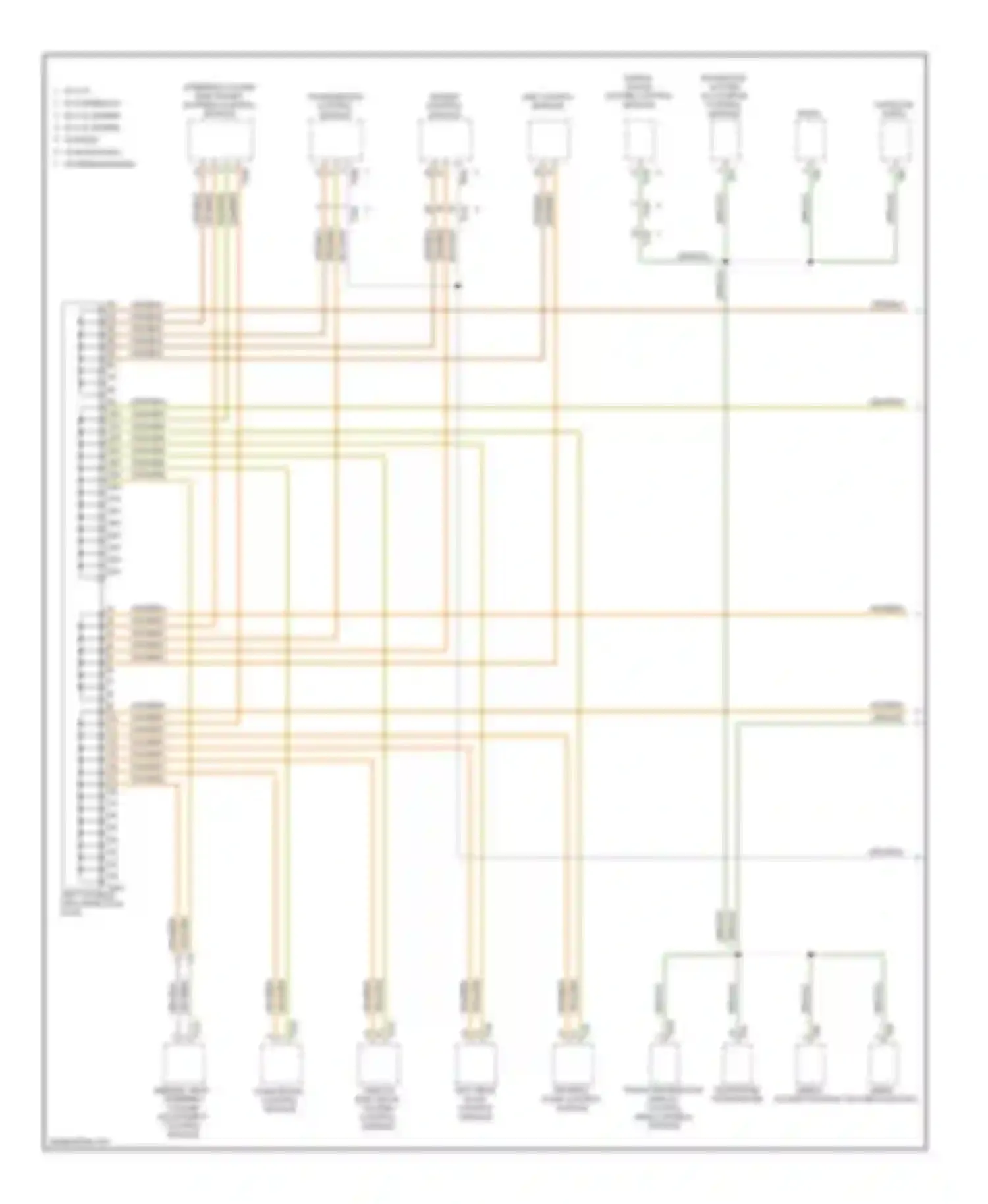 Wiring diagram steering column adjustment control module for Audi A6 С6 (2004-2008) (1 of 1)