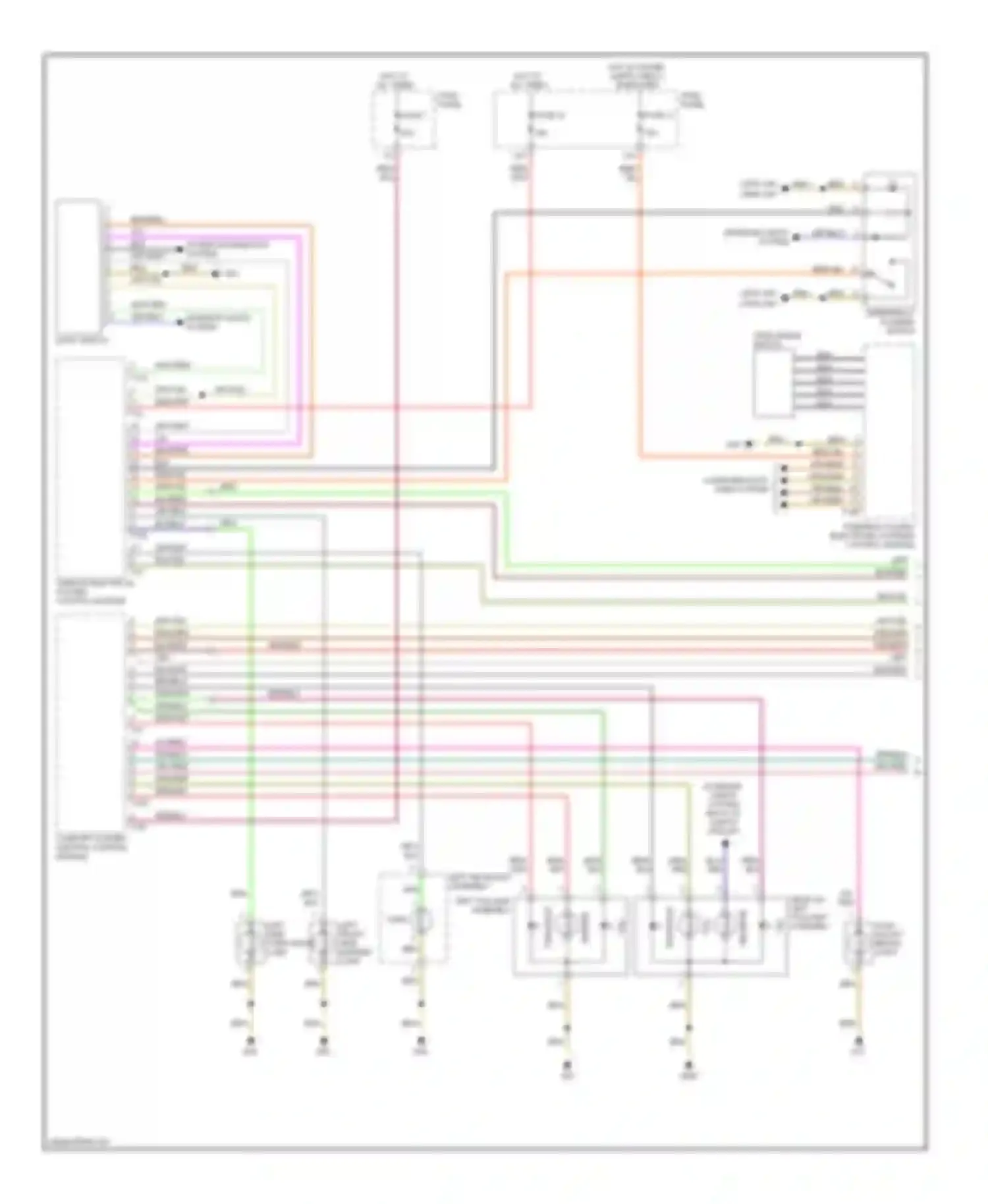 Wiring diagram steering column electronic systems control module for Audi A6 С6 (2004-2008) (4 of 10)
