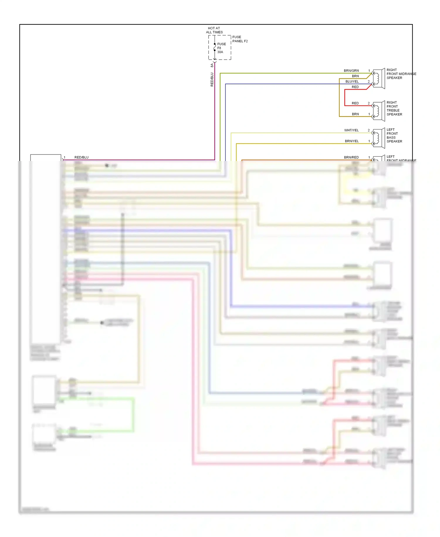 Audi A6 С6 (2004-2008) wht/grn wiring diagram  (14 of 14)