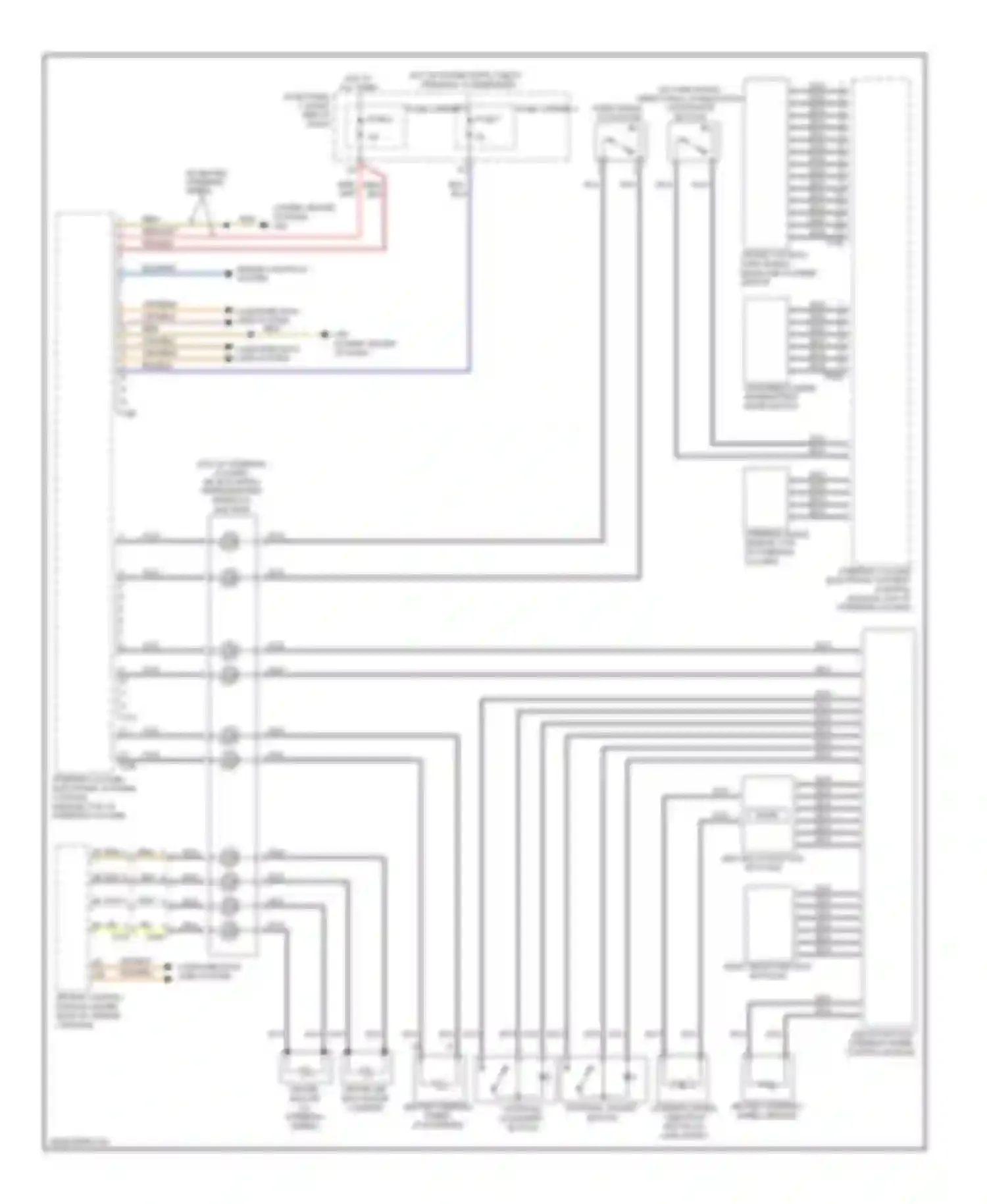 A7 Audi I (2010-2014): Steering column electronic systems control module circuit