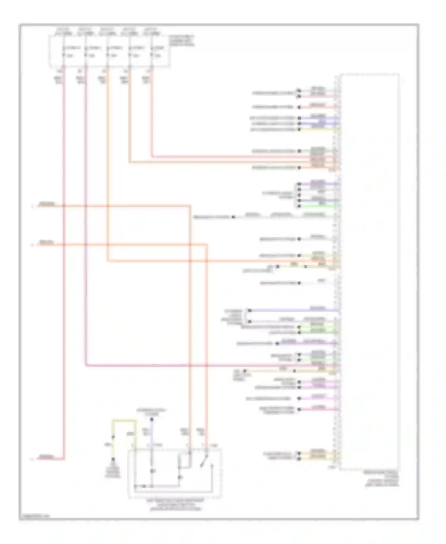 A7 Audi I (2010-2014): Vehicle electrical system control module circuit (2 of 2)