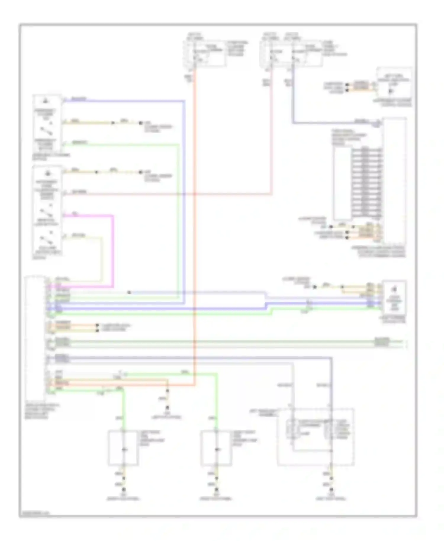 A7 Audi I (2010-2014): Exterior lamps circuit (1 of 3)