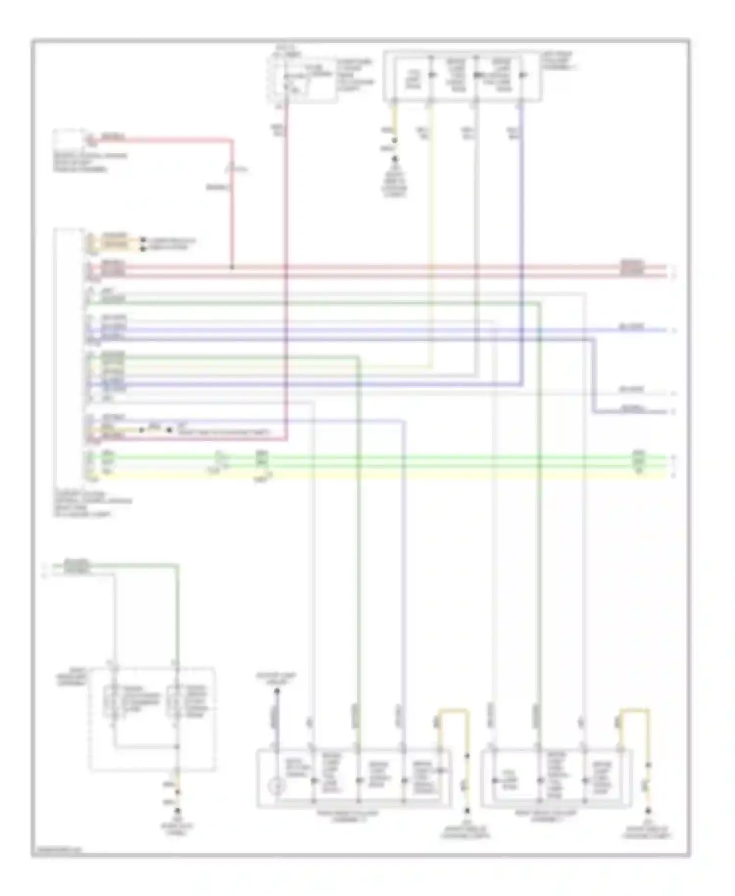 A7 Audi I (2010-2014): Exterior lamps circuit (2 of 3)