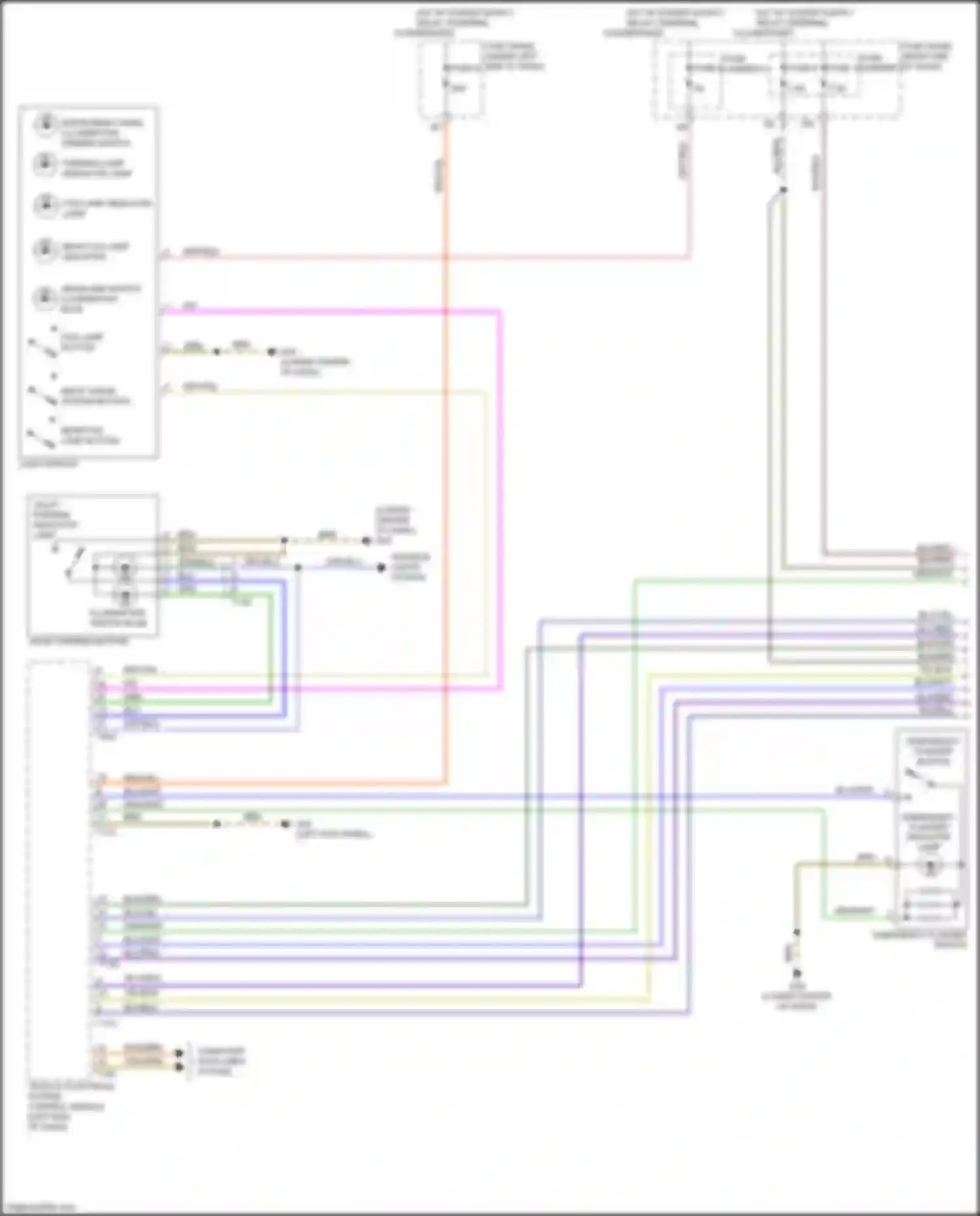A7 Audi I (2010-2014): Headlights circuit, w/ hid w/ bi-xenon headlights (1 of 3)