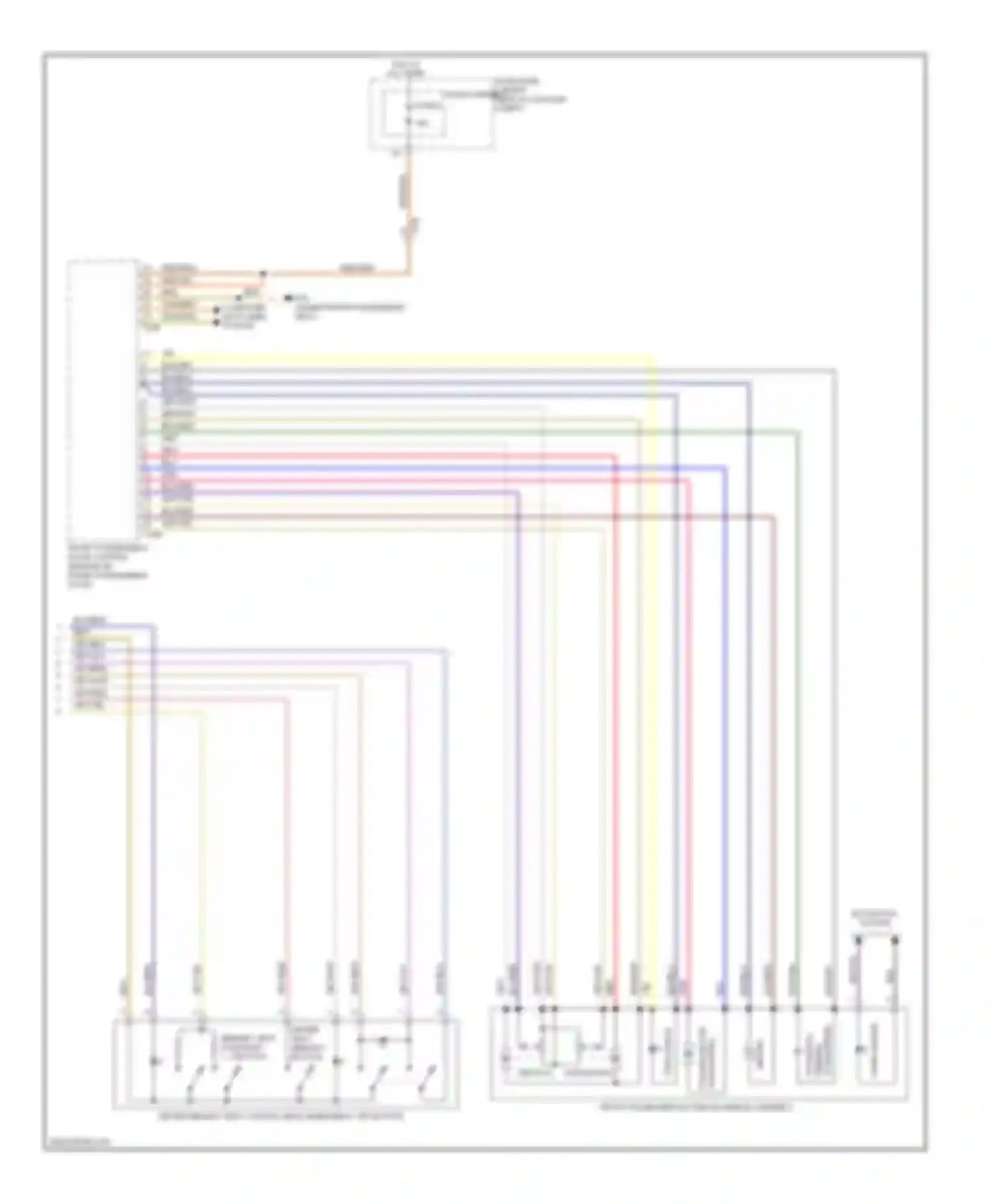 A7 Audi I (2010-2014): Memory mirrors circuit (2 of 2)