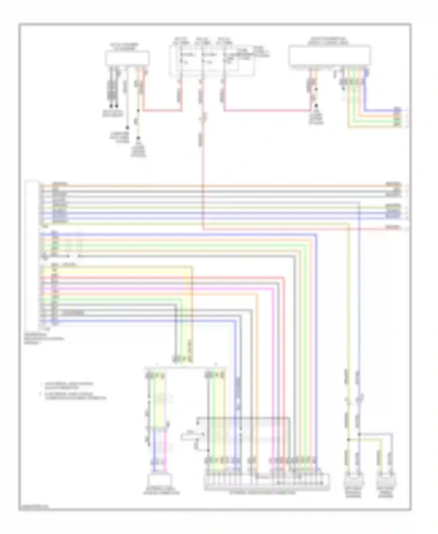 A7 Audi I (2010-2014): Navigation circuit, with radio plus (1 of 3)