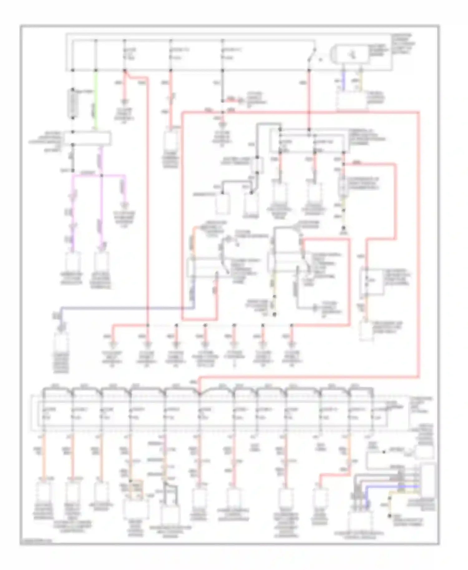 A7 Audi I (2010-2014): Power distribution circuit (1 of 6)