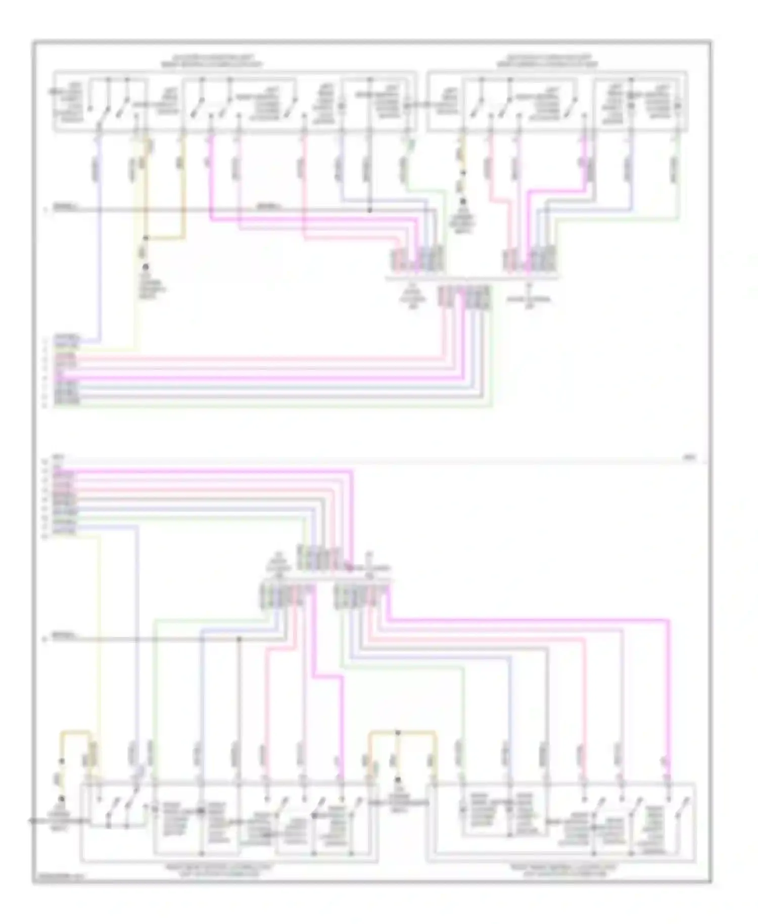A7 Audi I (2010-2014): Power door locks circuit (3 of 5)