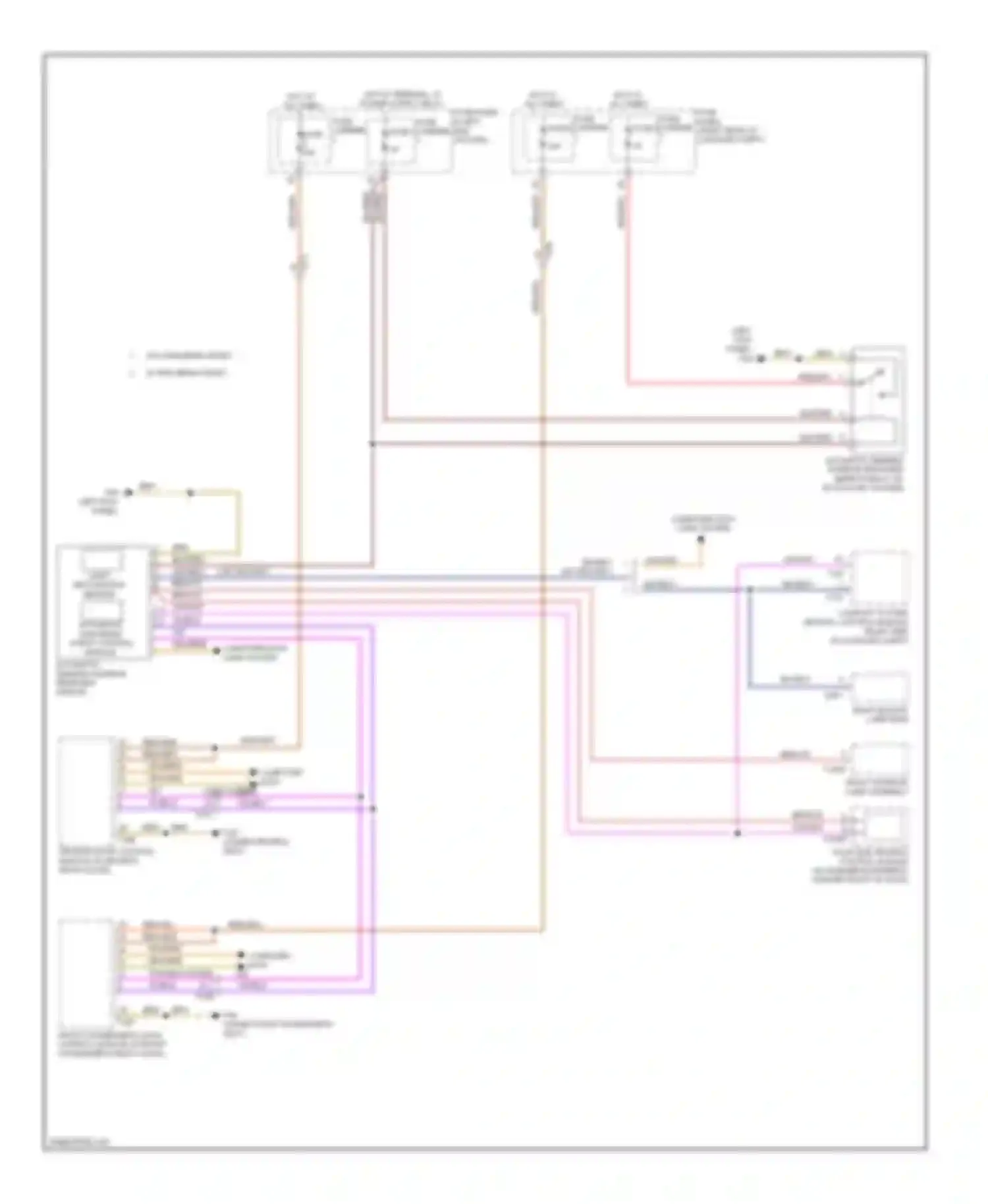 A7 Audi I (2010-2014): Power mirrors circuit