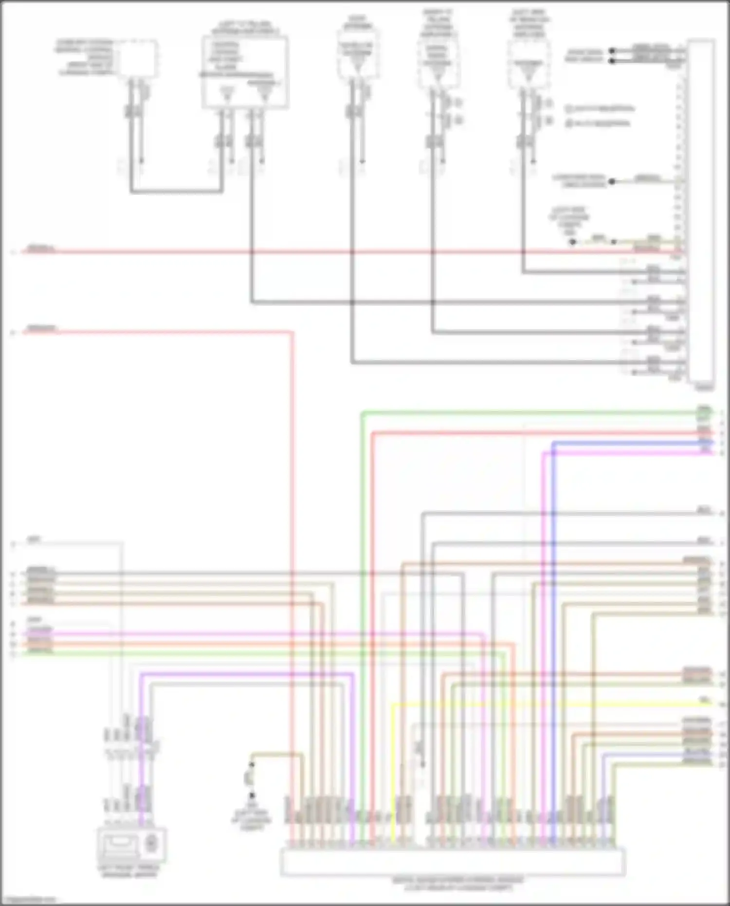 A7 Audi I (2010-2014): Radio circuit, w/ bang & olufson sound (2 of 3)