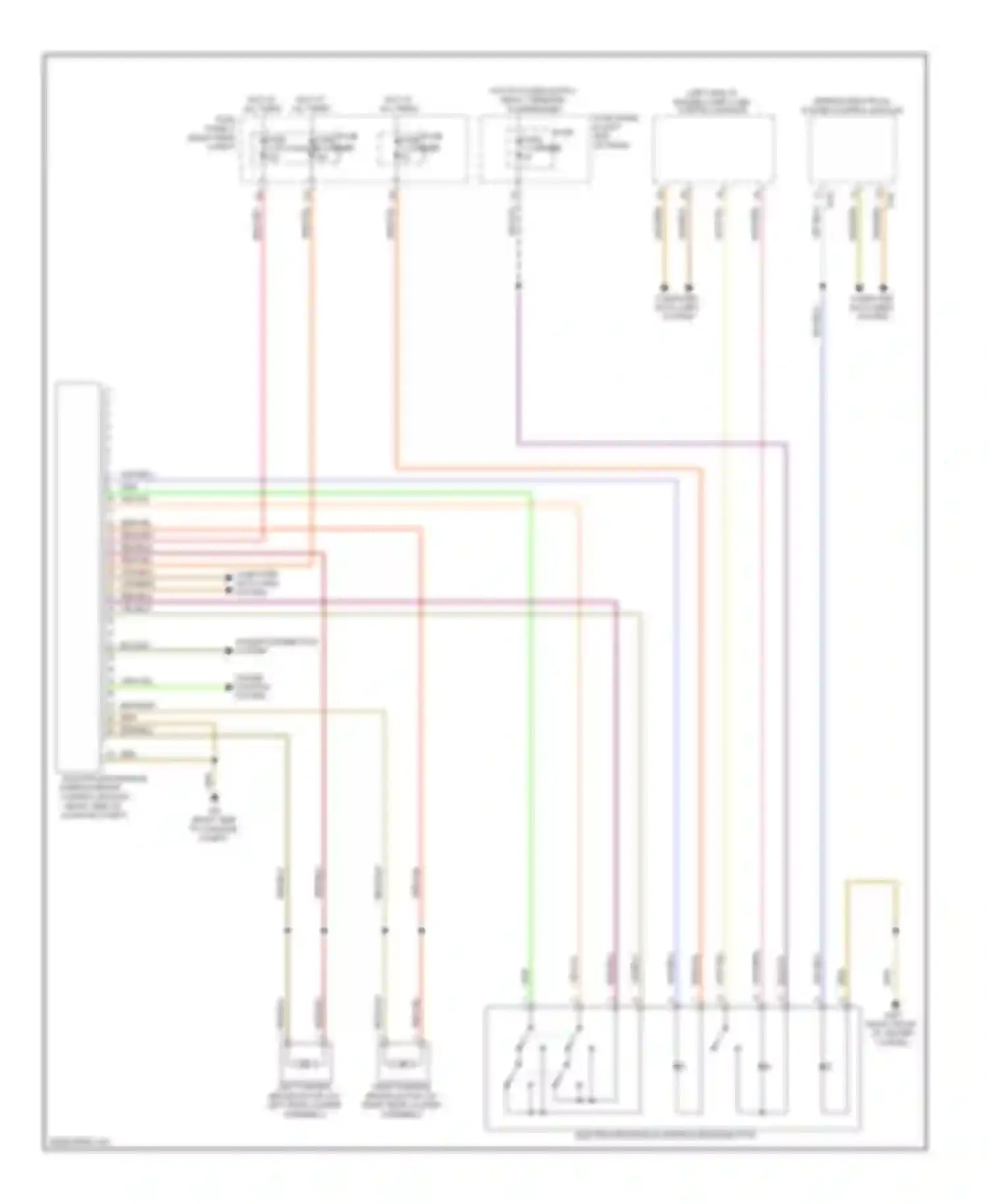 A7 Audi I (2010-2014): Electromechanical parking brake circuit