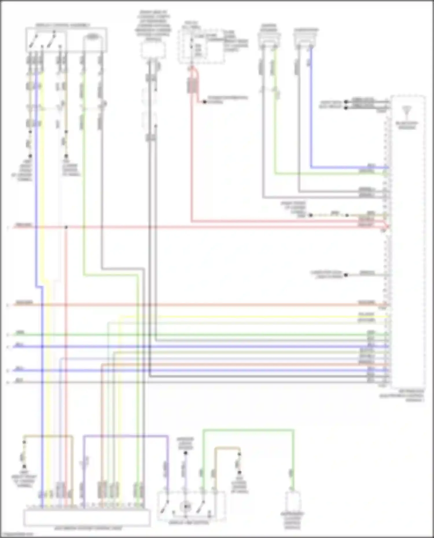 Wiring diagram bluetooth antenna for Audi A7 I (2010-2014) (2 of 5)