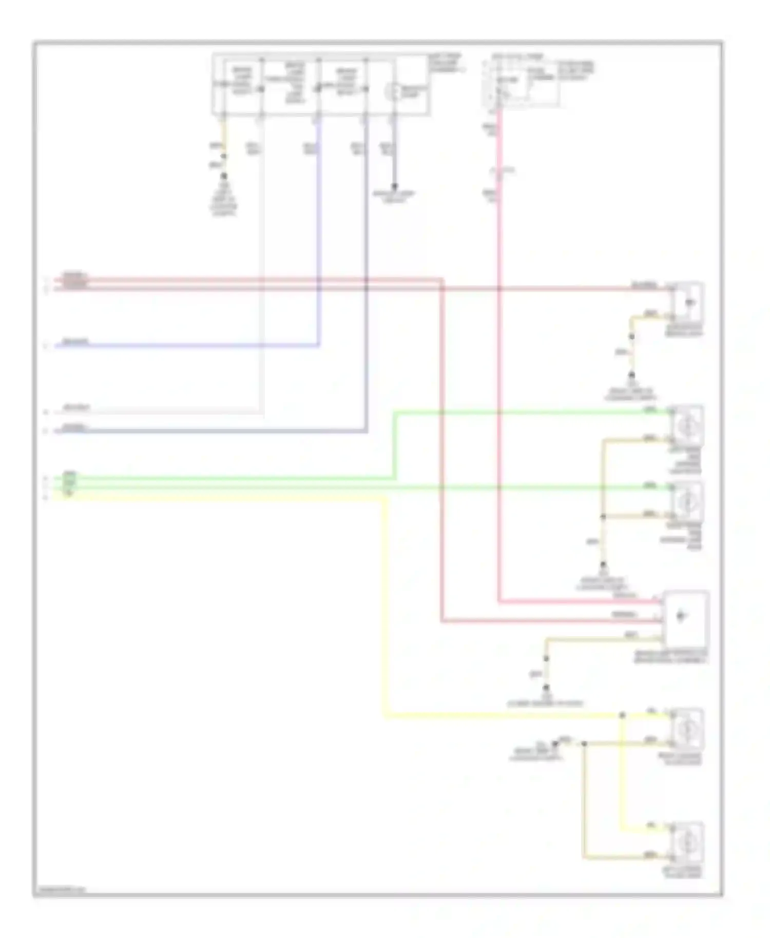 Wiring diagram brake lamp/ turn signal bulb 3 for Audi A7 I (2010-2014) (1 of 1)