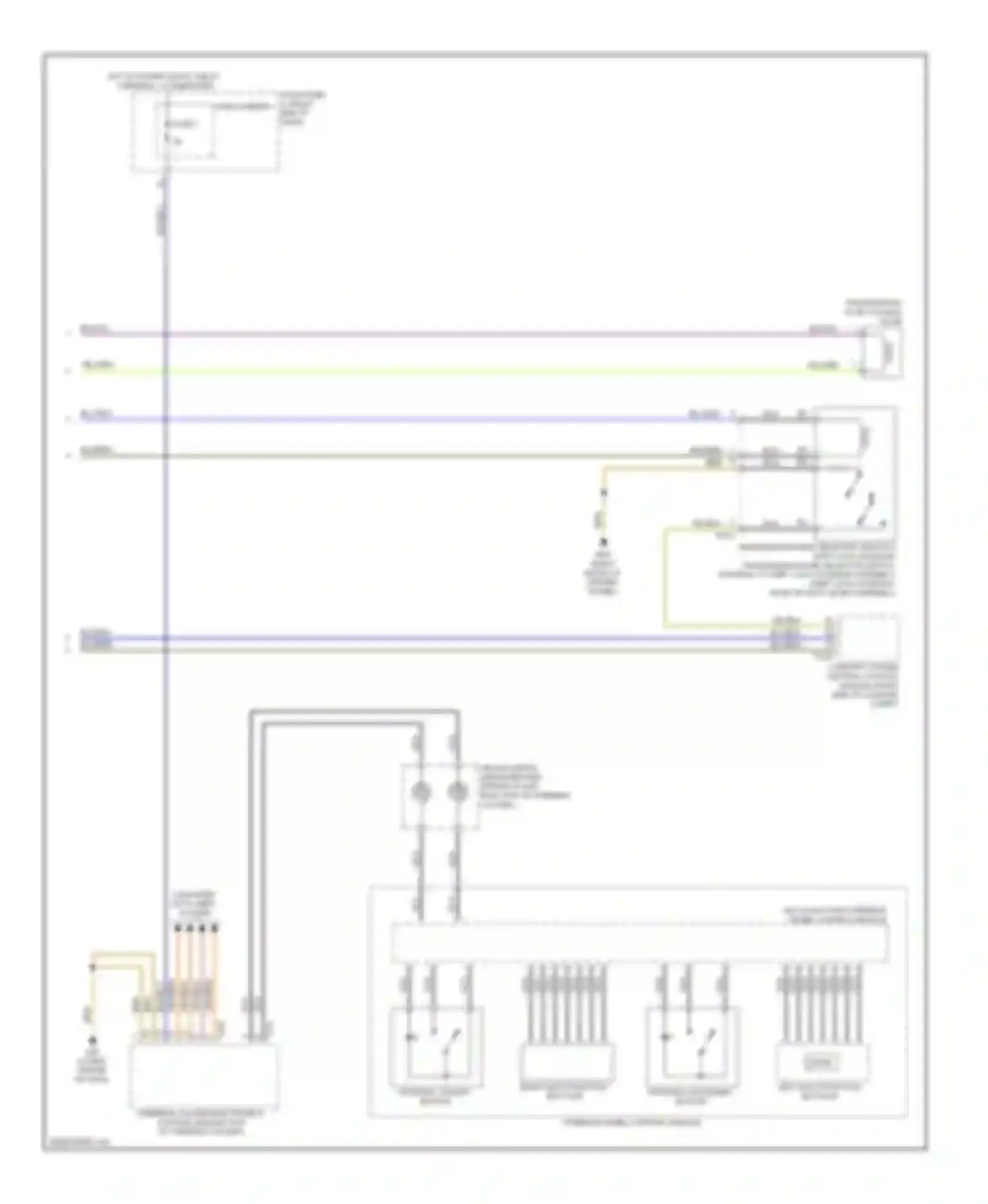 Wiring diagram comfort system central control for Audi A7 I (2010-2014) (1 of 1)