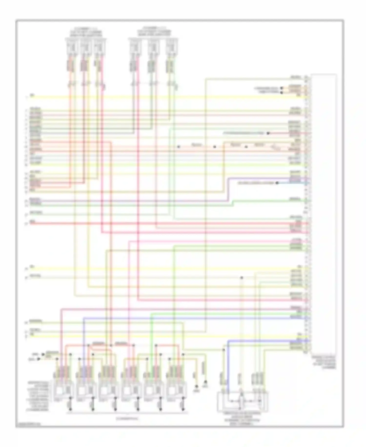 Wiring diagram to spark plug for Audi A7 I (2010-2014)