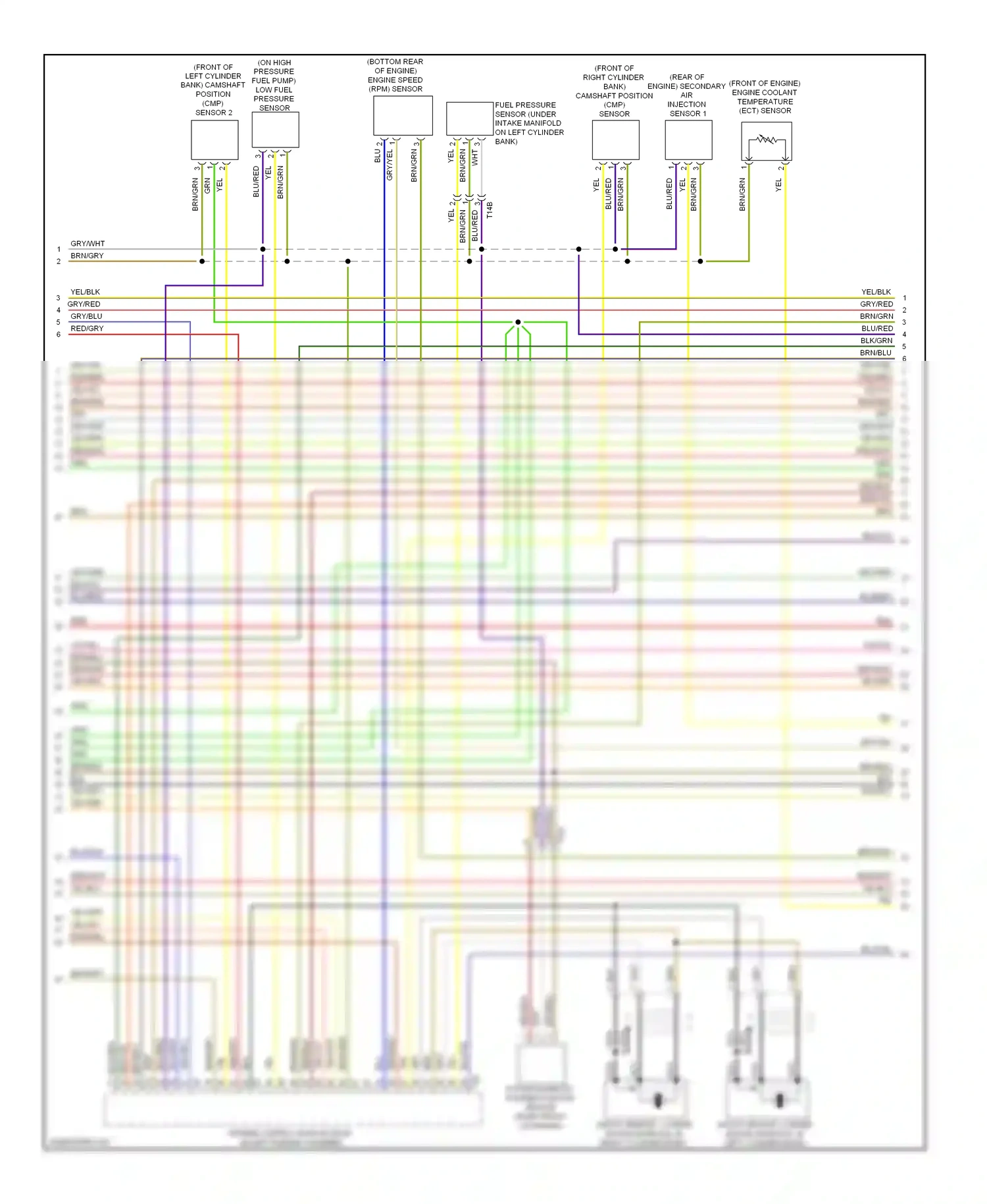 Audi A7 I (2010-2014) engine control module (ecm) (in left plenum chamber) wiring diagram  (9 of 11)