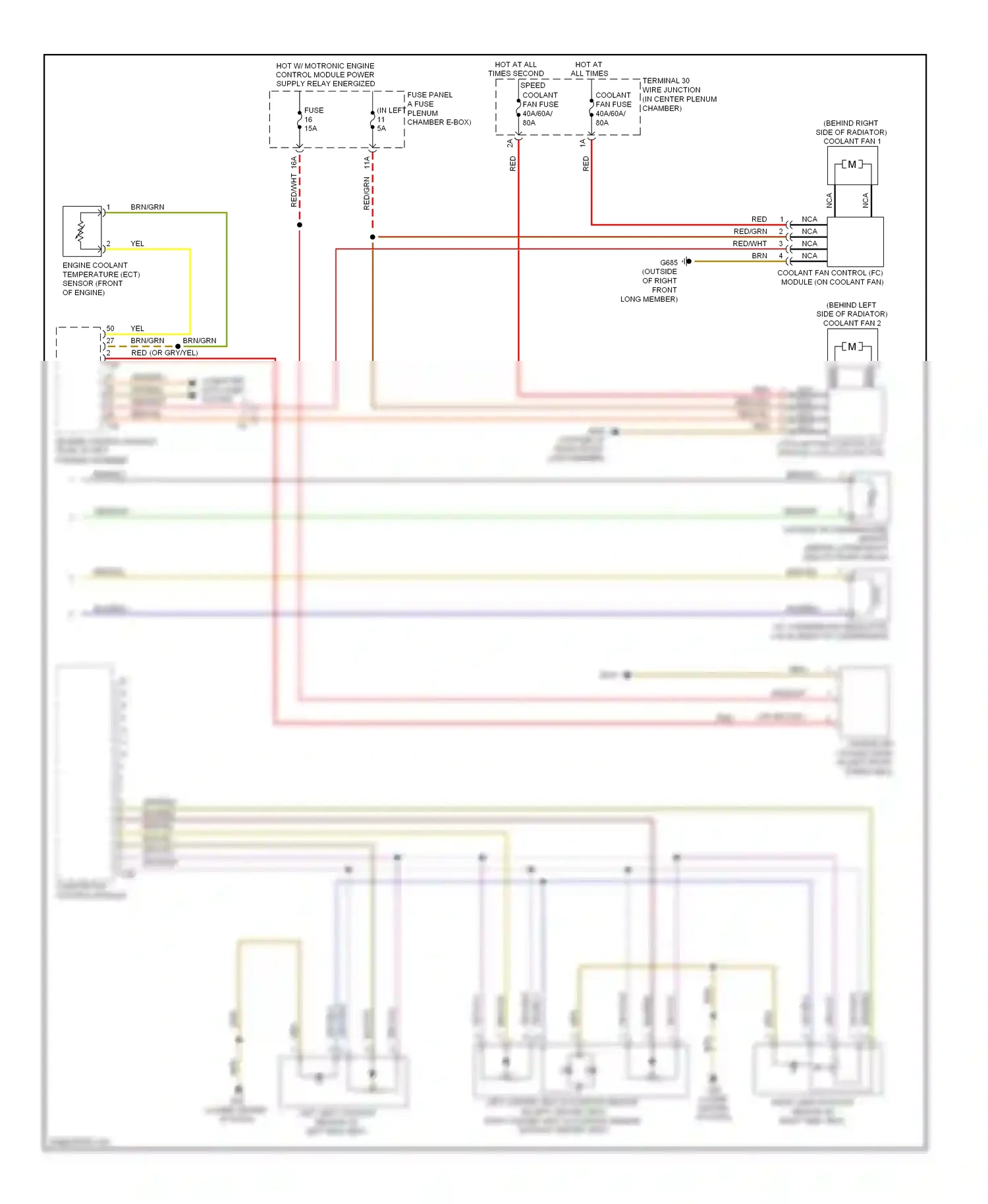 Audi A7 I (2010-2014) engine control module (ecm) (in left plenum chamber) wiring diagram  (2 of 11)
