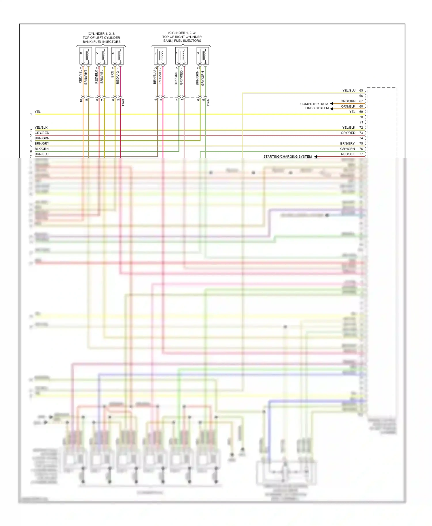 Audi A7 I (2010-2014) engine control module (ecm) (in left plenum chamber) wiring diagram  (10 of 11)