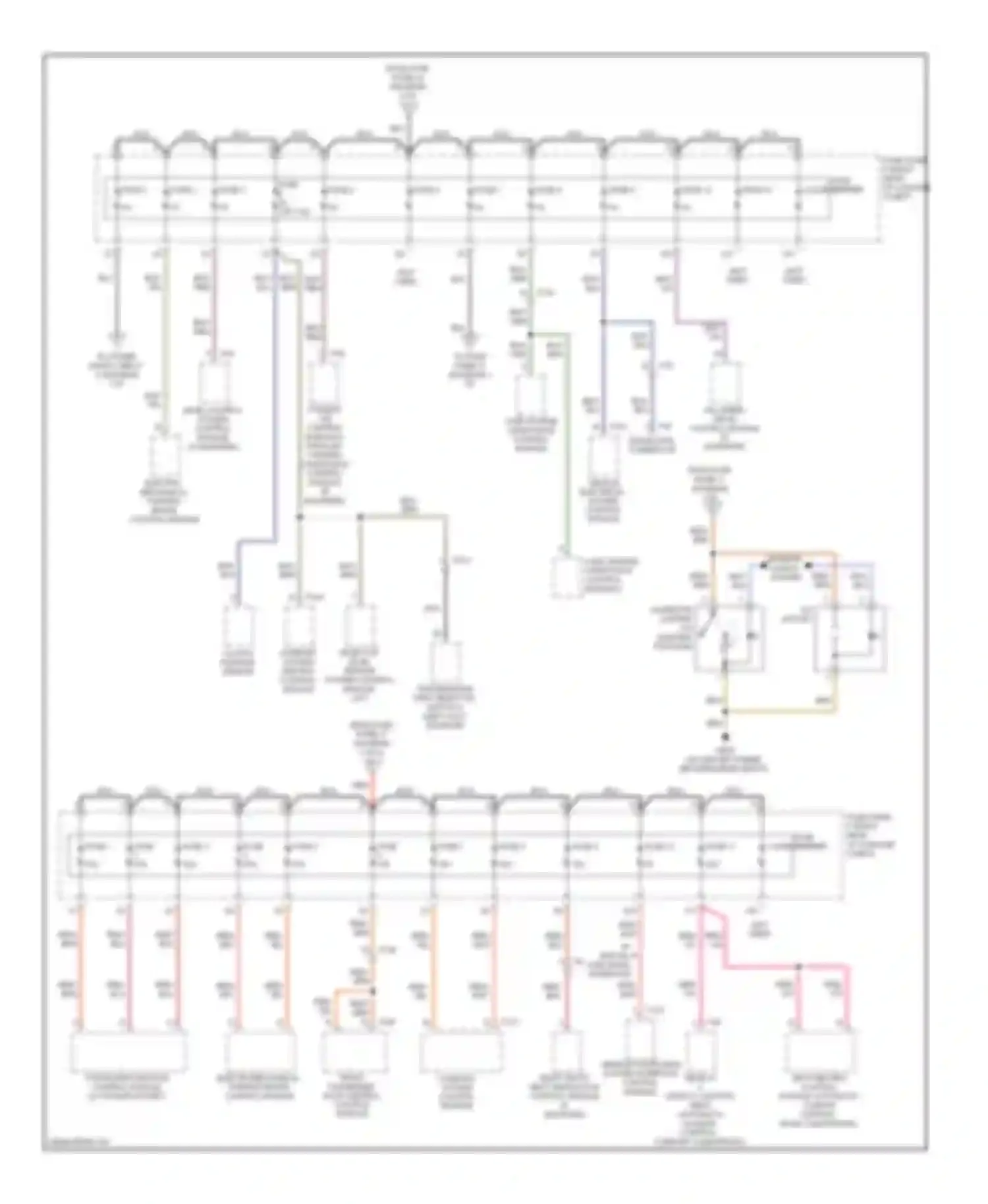 Wiring diagram lane change assistance control module for Audi A7 I (2010-2014)