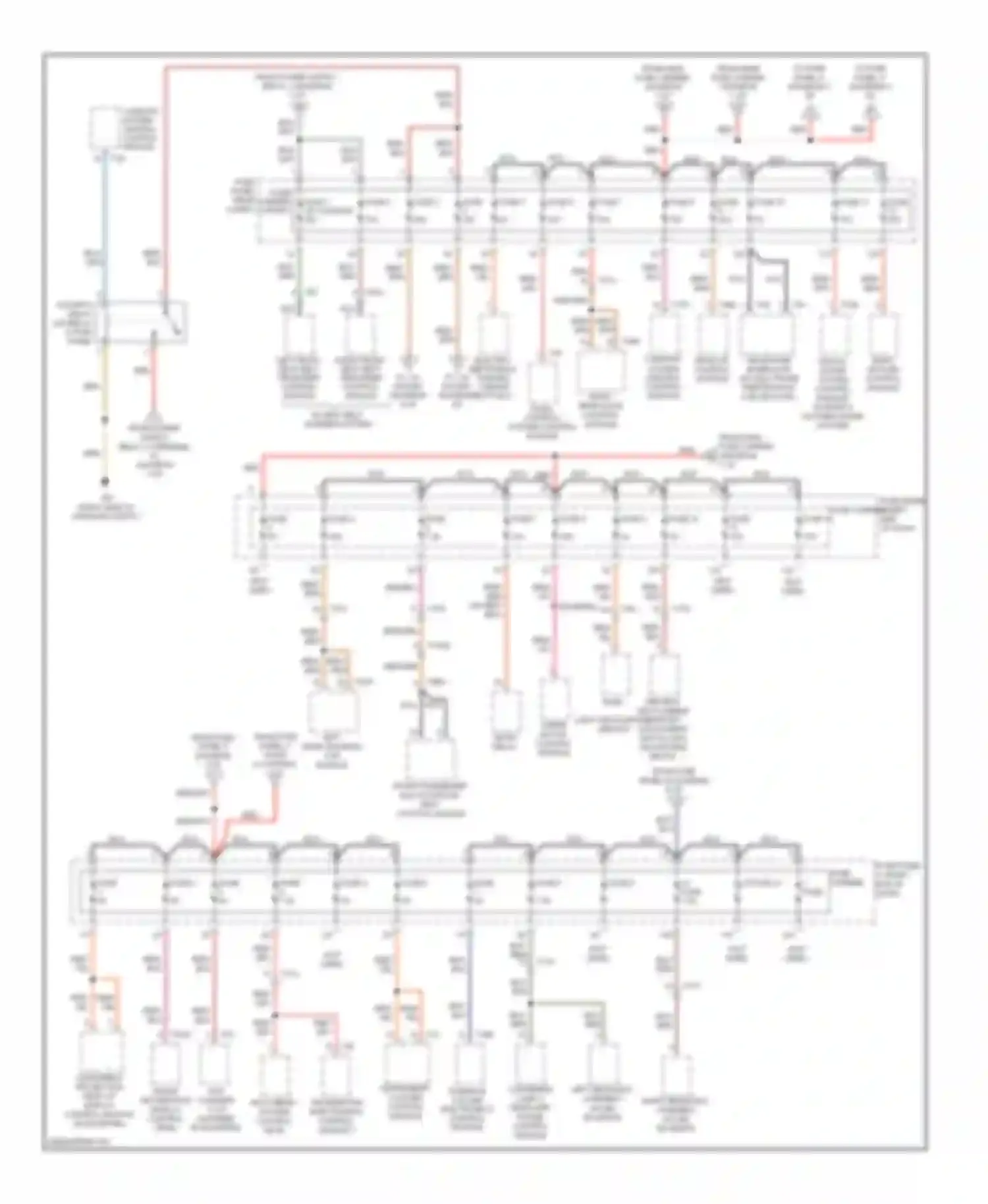 Wiring diagram fuse carrier 1 fuse 12 fuse 10 fuse 11 for Audi A7 I (2010-2014)