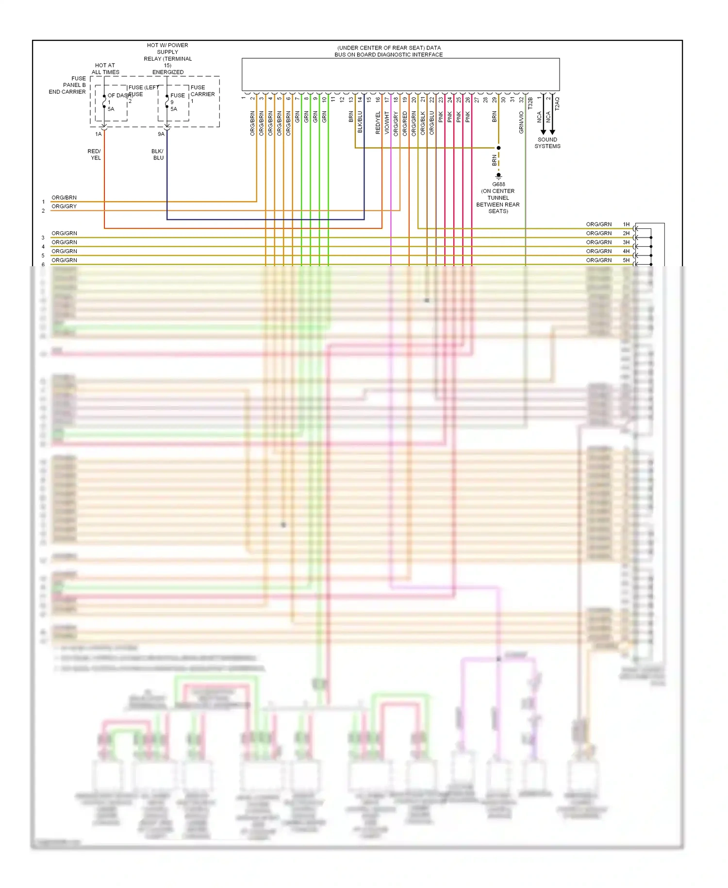 Audi A7 I (2010-2014) generator wiring diagram  (1 of 2)