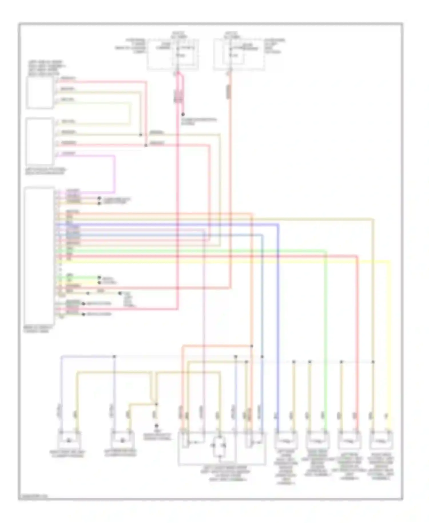 Wiring diagram power distribution system for Audi A7 I (2010-2014)
