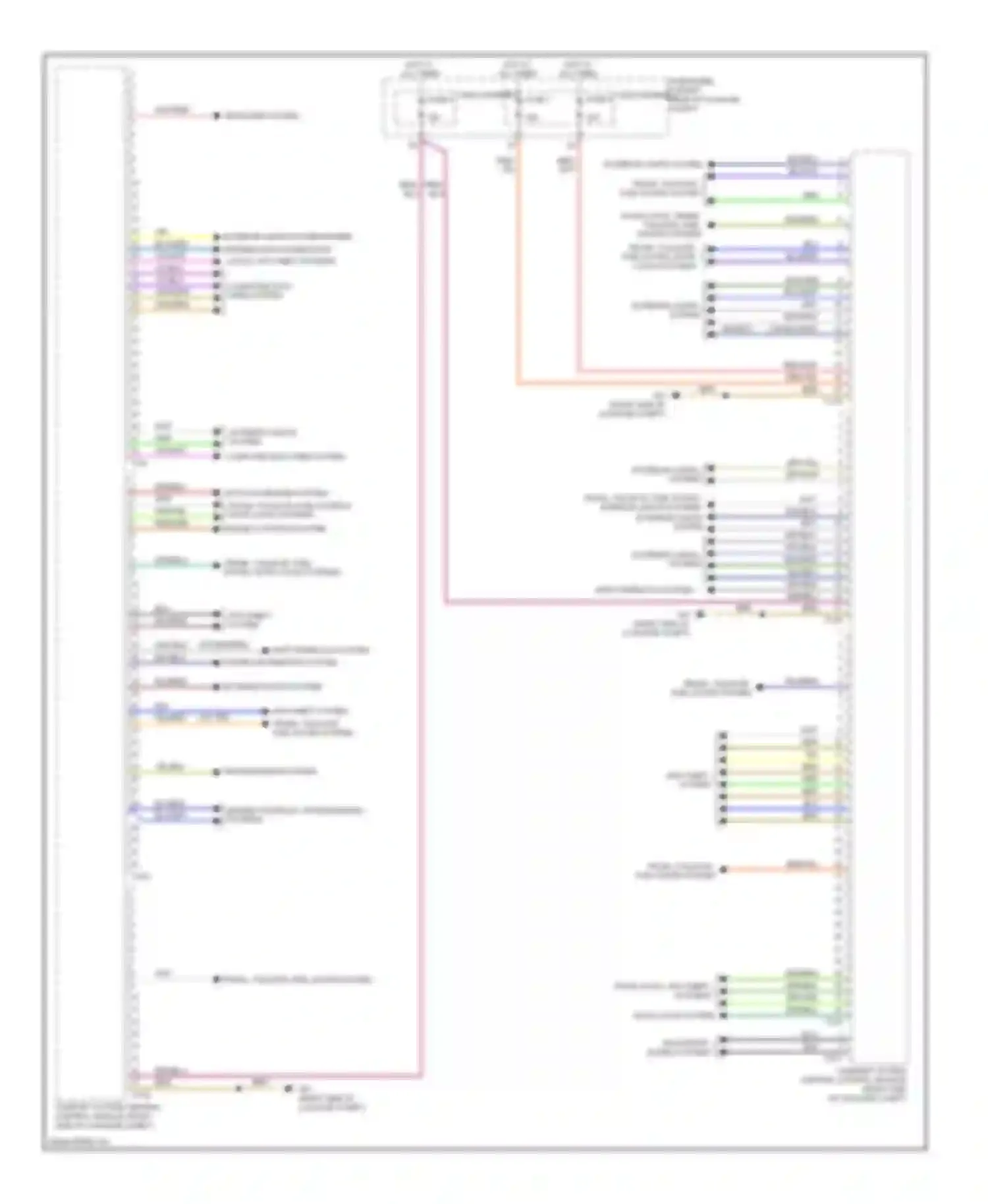 Wiring diagram power distribution system for Audi A7 I (2010-2014)