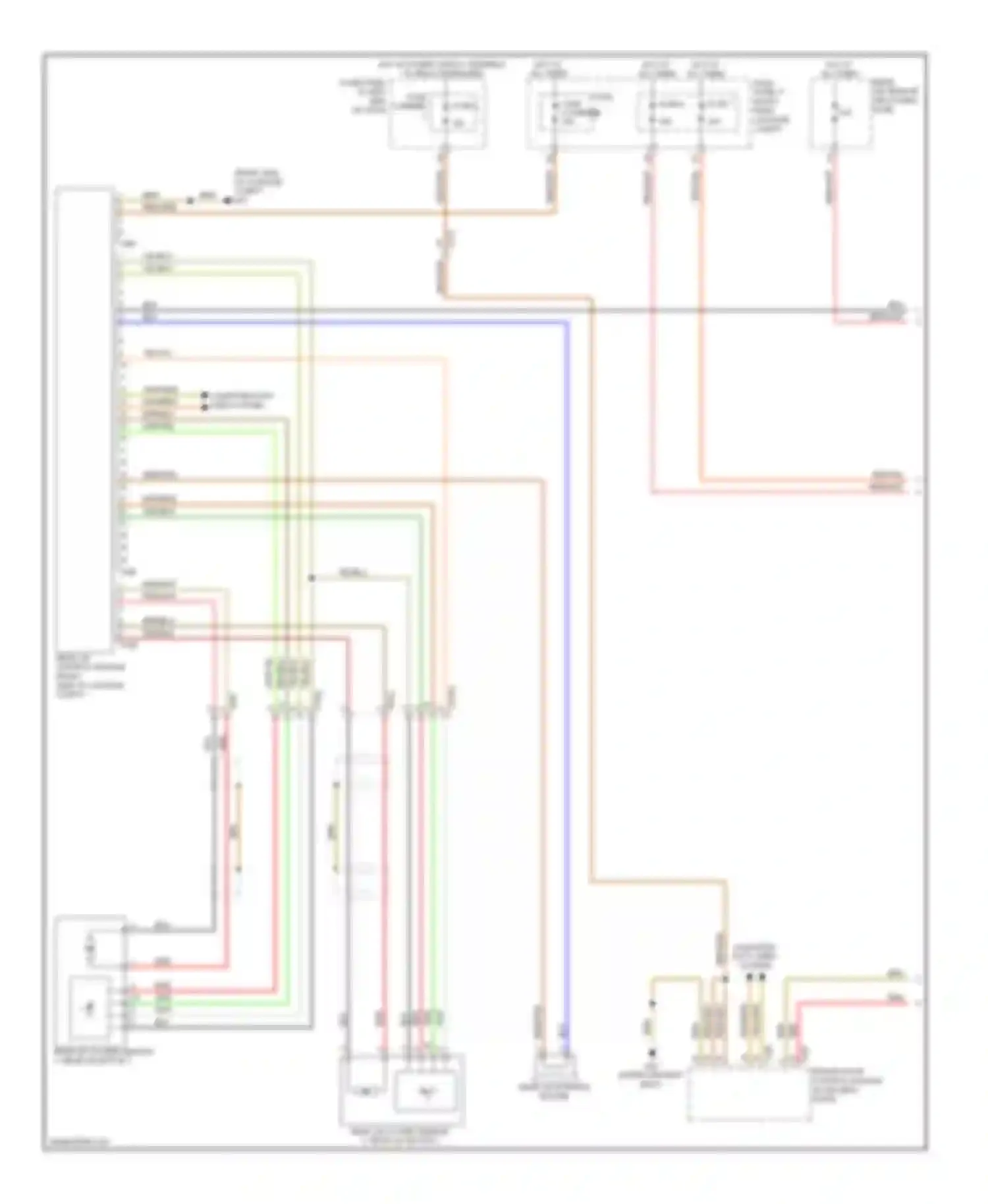 Wiring diagram hot at all times rear lid remote unlocking fuse for Audi A7 I (2010-2014)