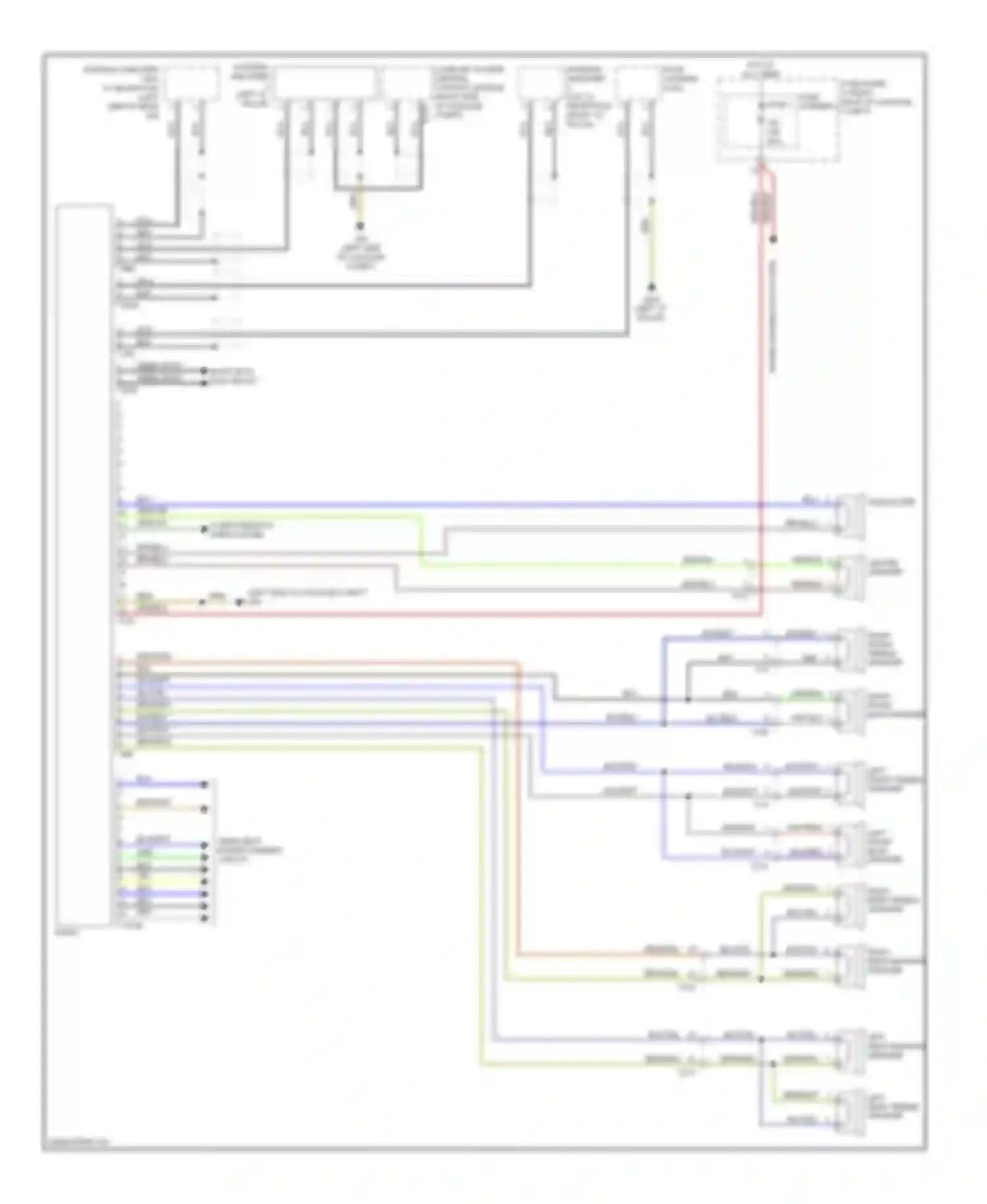 Wiring diagram power distribution system for Audi A7 I (2010-2014)