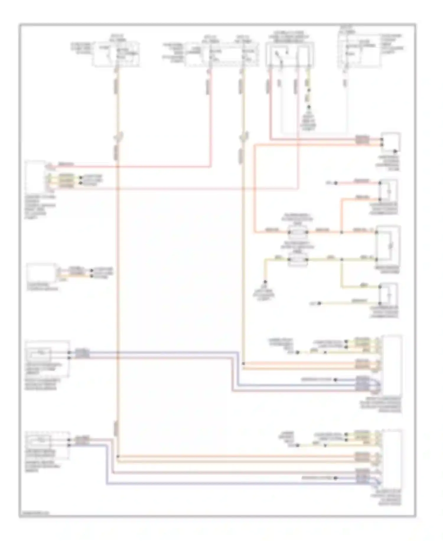 Wiring diagram mirrors system for Audi A7 I (2010-2014)