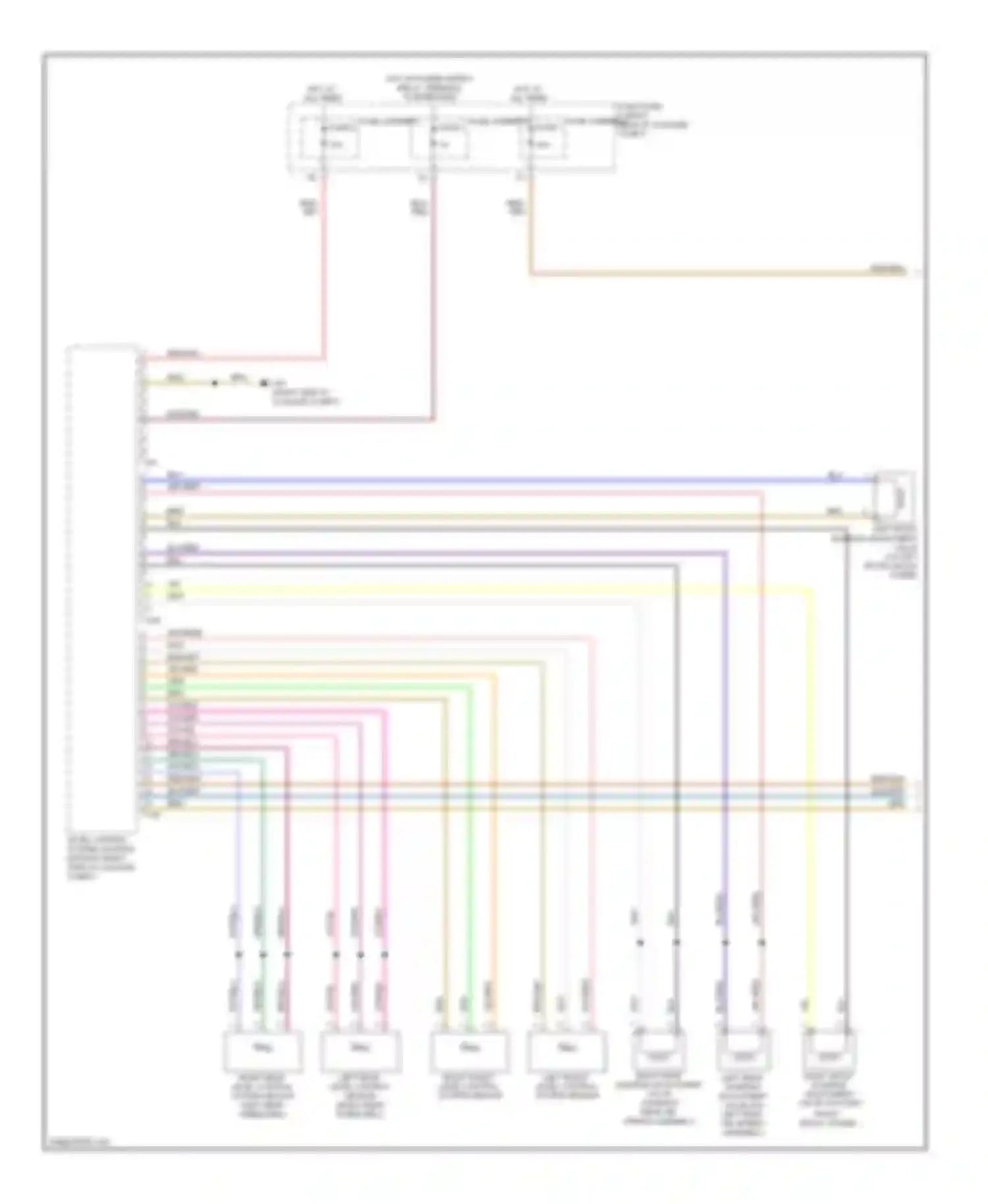 Wiring diagram fuse carrier 5 for Audi A7 I (2010-2014)
