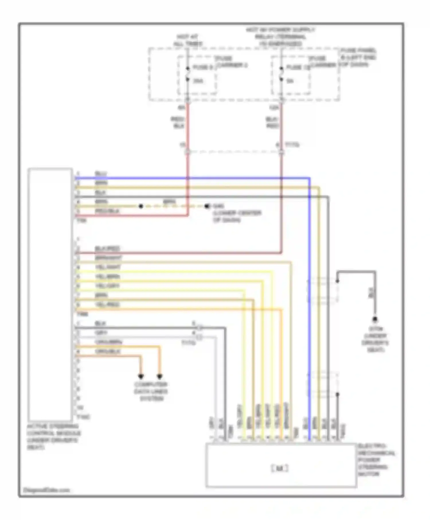 Wiring diagram fuse 12 for Audi A7 I (2010-2014)
