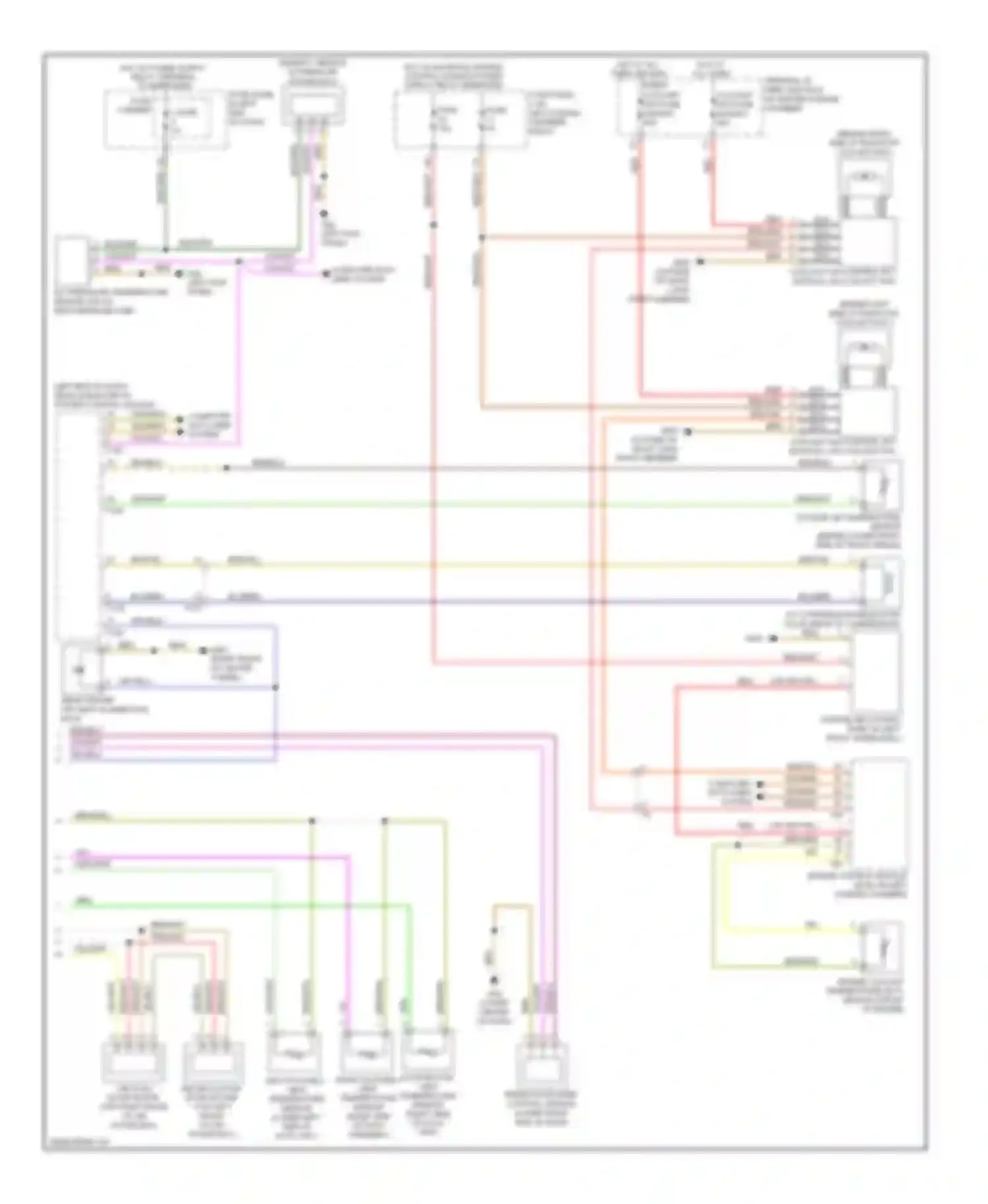Wiring diagram outside air temperature sensor for Audi A7 I (2010-2014)