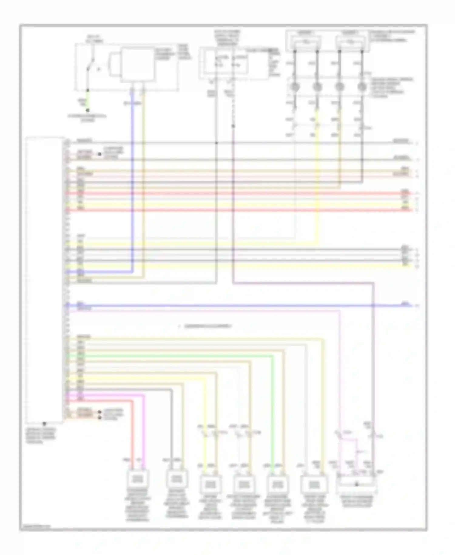 Wiring diagram igniter 1 for Audi A7 I (2010-2014) (1 of 2)