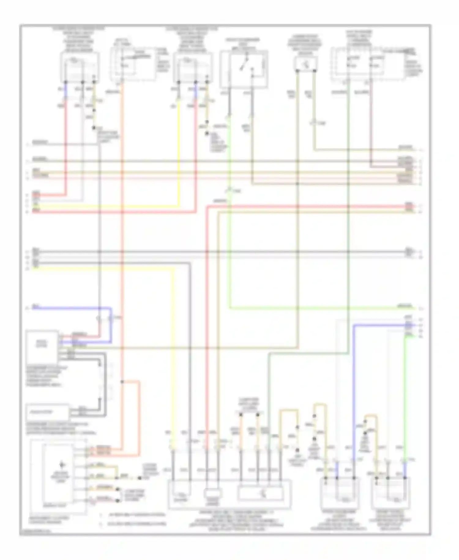 Wiring diagram igniter force limiter for Audi A7 I (2010-2014)