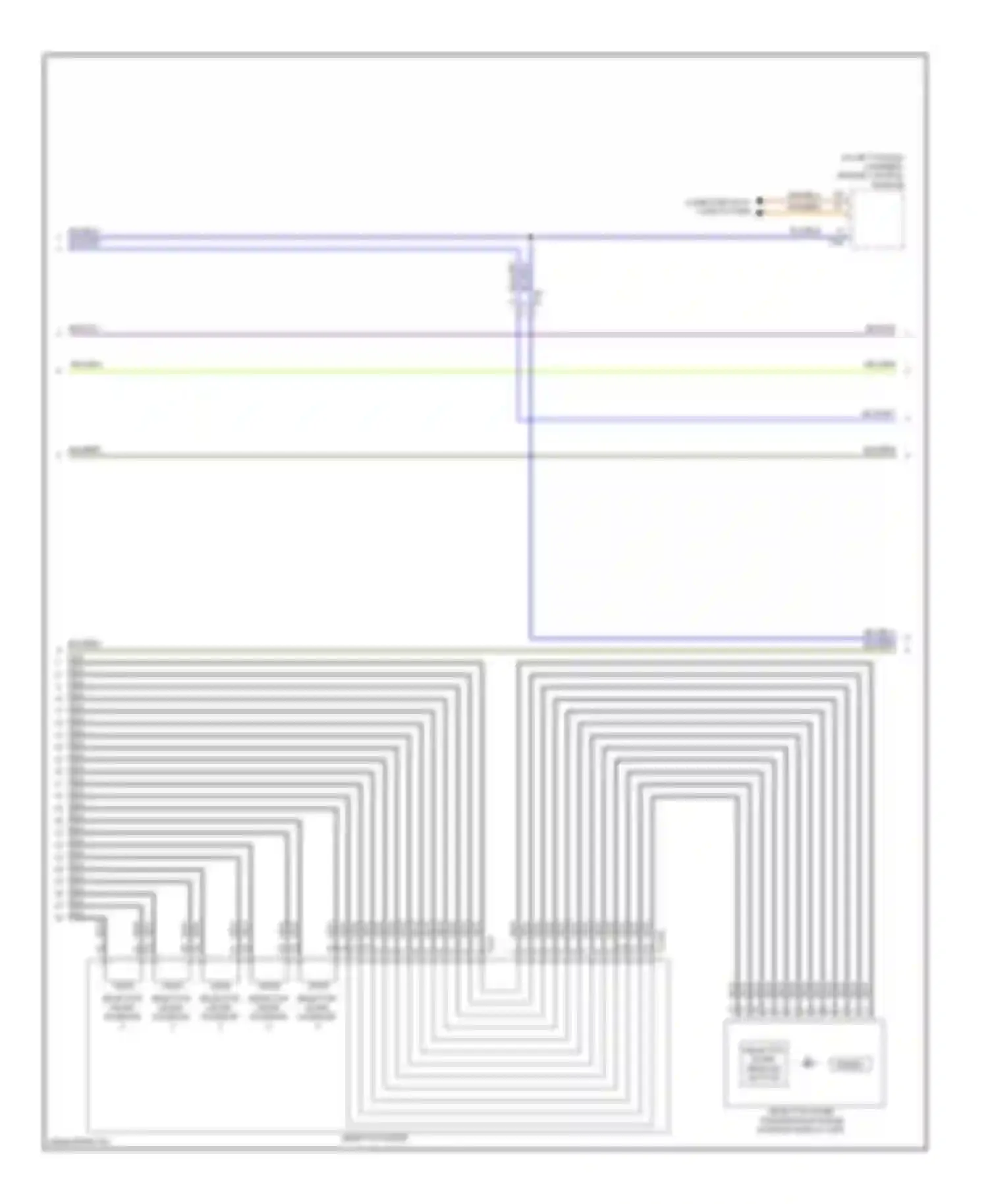 Wiring diagram selector lever for Audi A7 I (2010-2014)