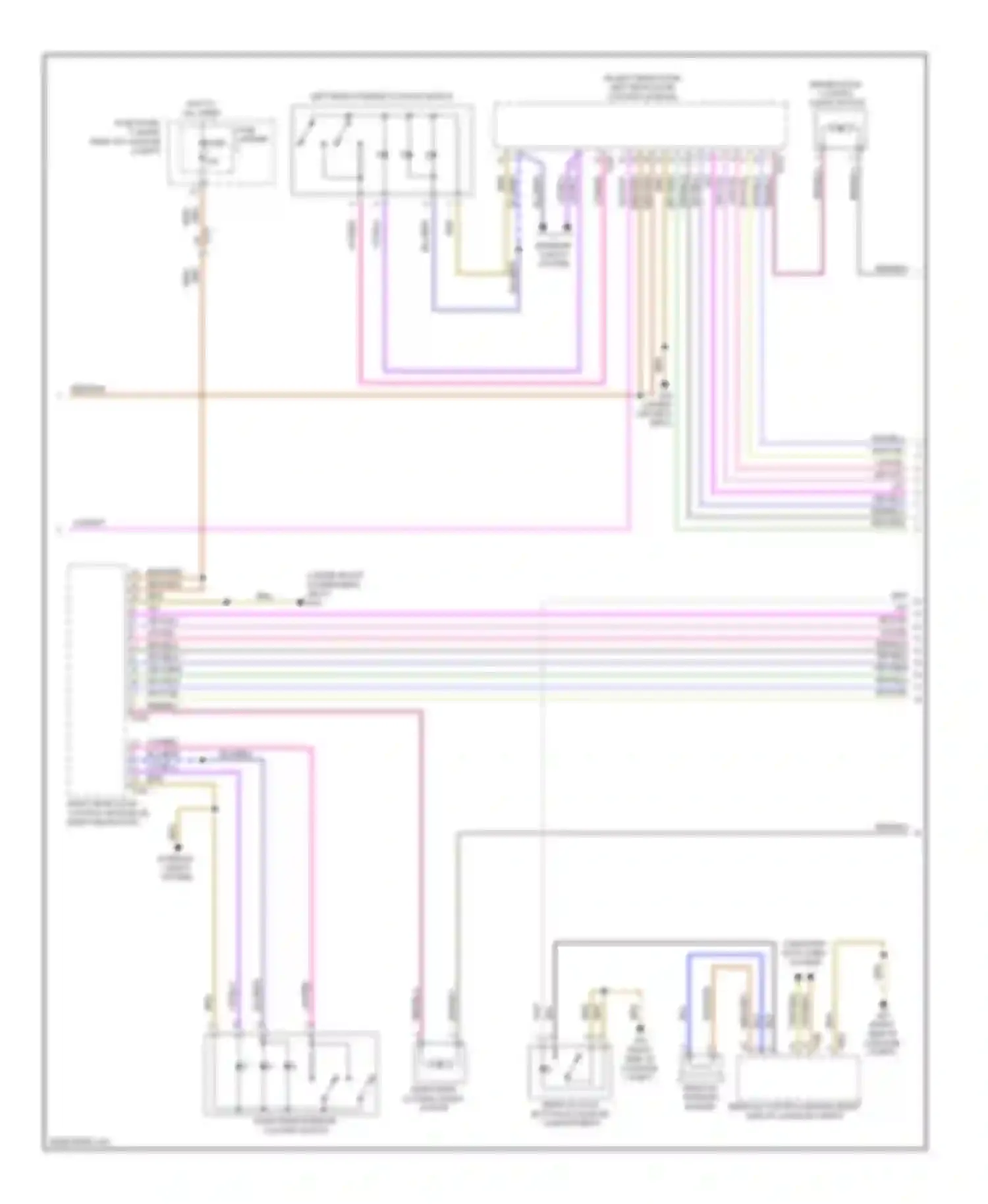 Wiring diagram computer data lines system for Audi A7 I (2010-2014)