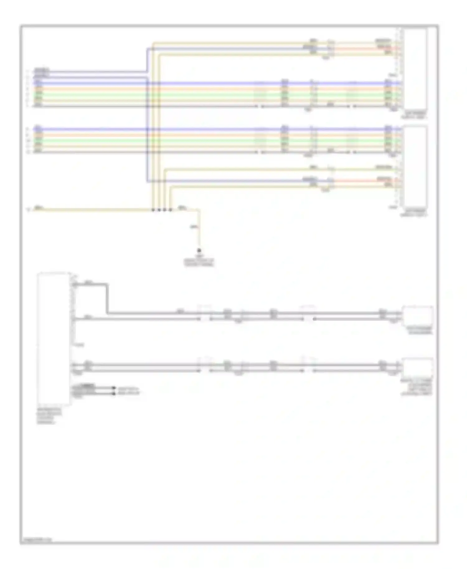 Wiring diagram multimedia display unit 1 for Audi A7 I (2010-2014)