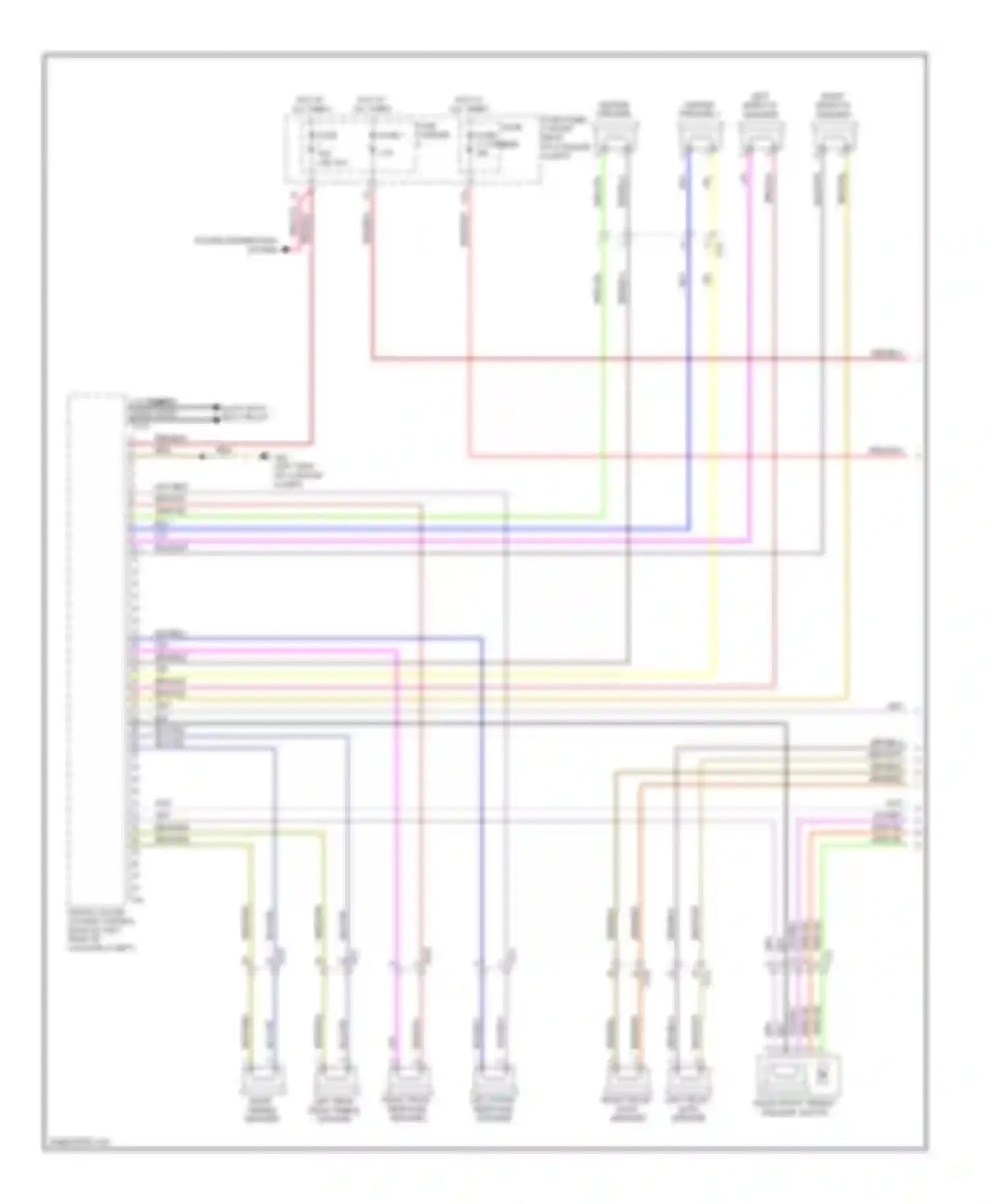 Wiring diagram power distribution system for Audi A7 I (2010-2014)