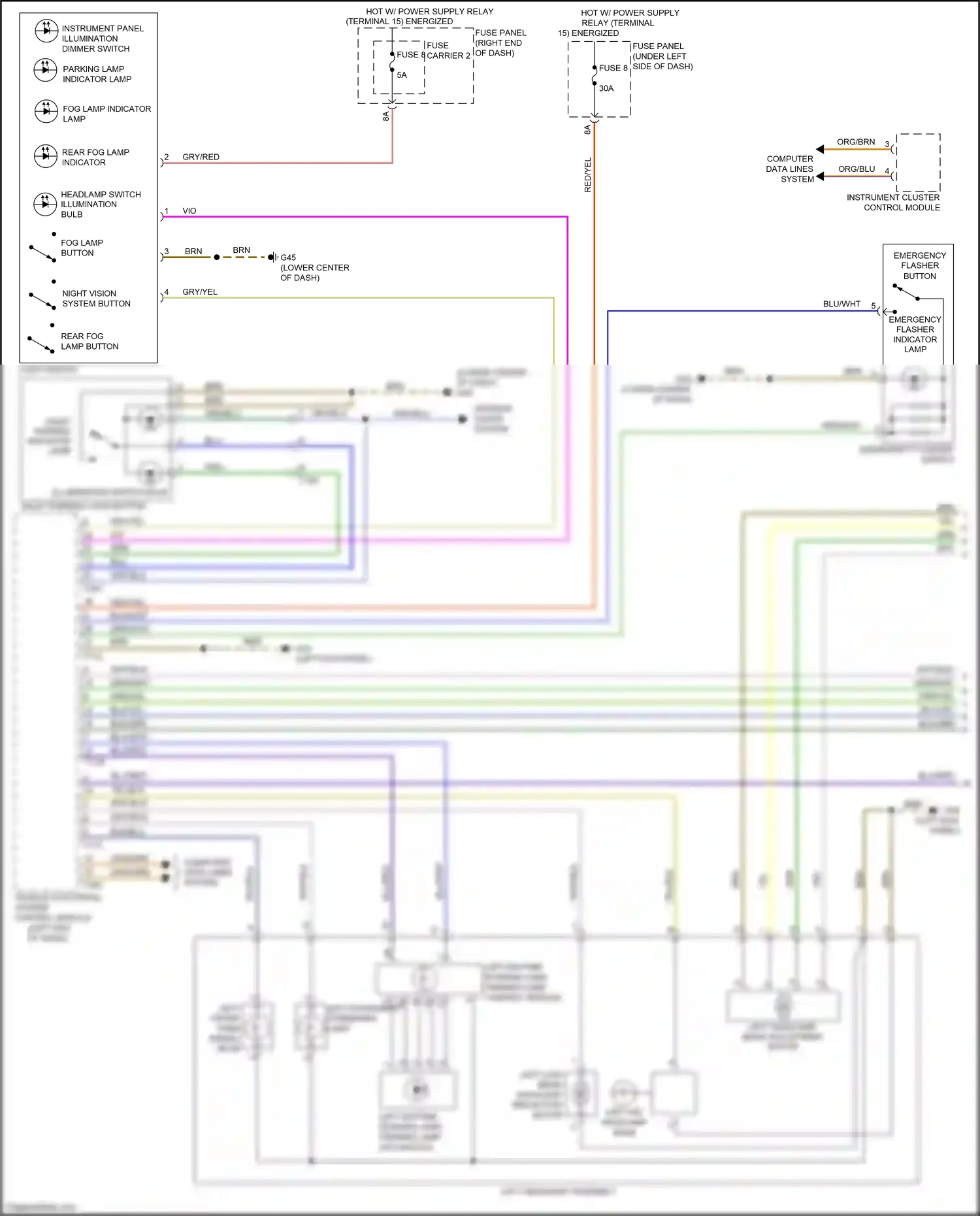 Audi A7 I (2010-2014) (left kick panel) wiring diagram  (32 of 35)