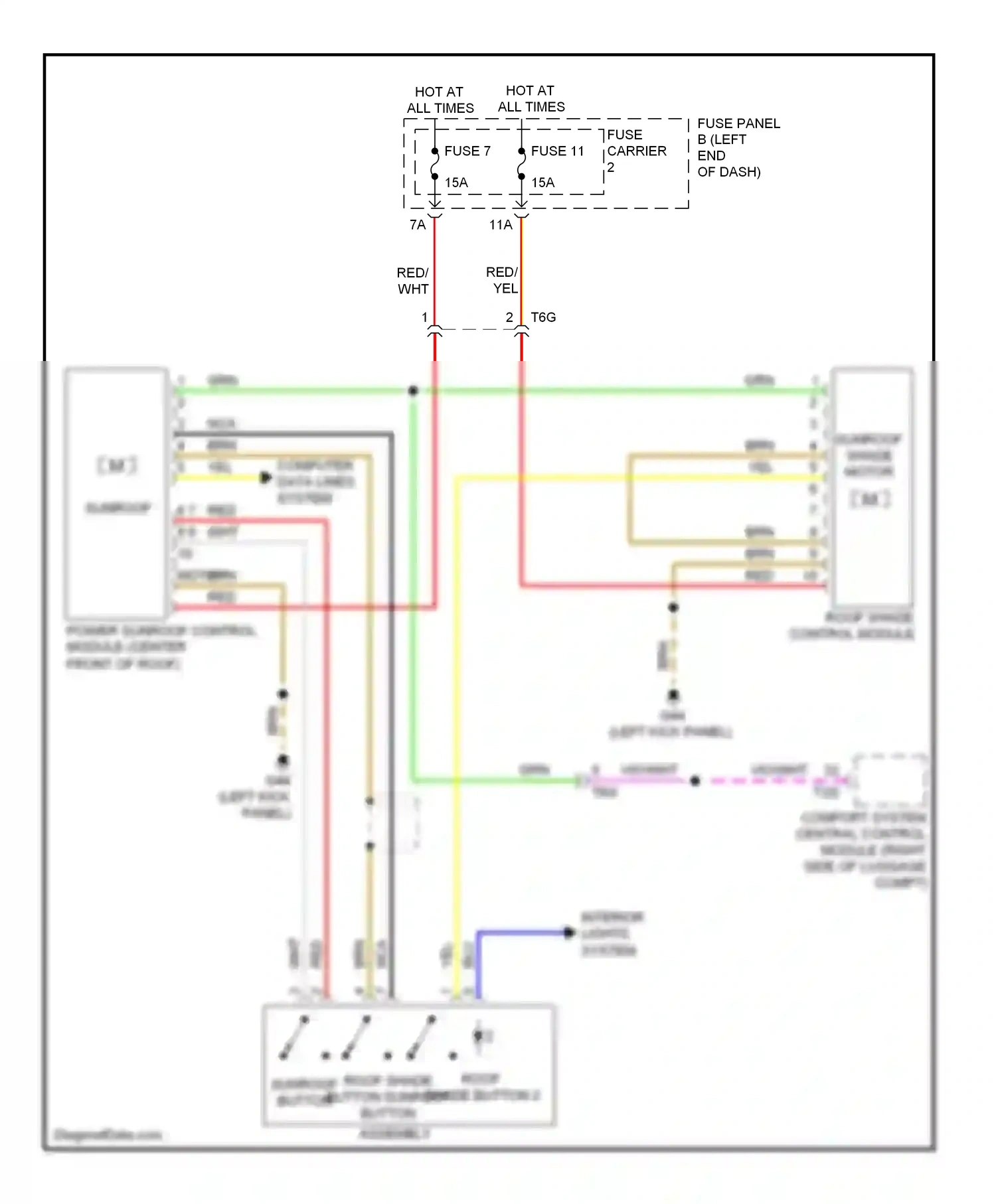 Audi A7 I (2010-2014) (left kick panel) wiring diagram  (27 of 35)
